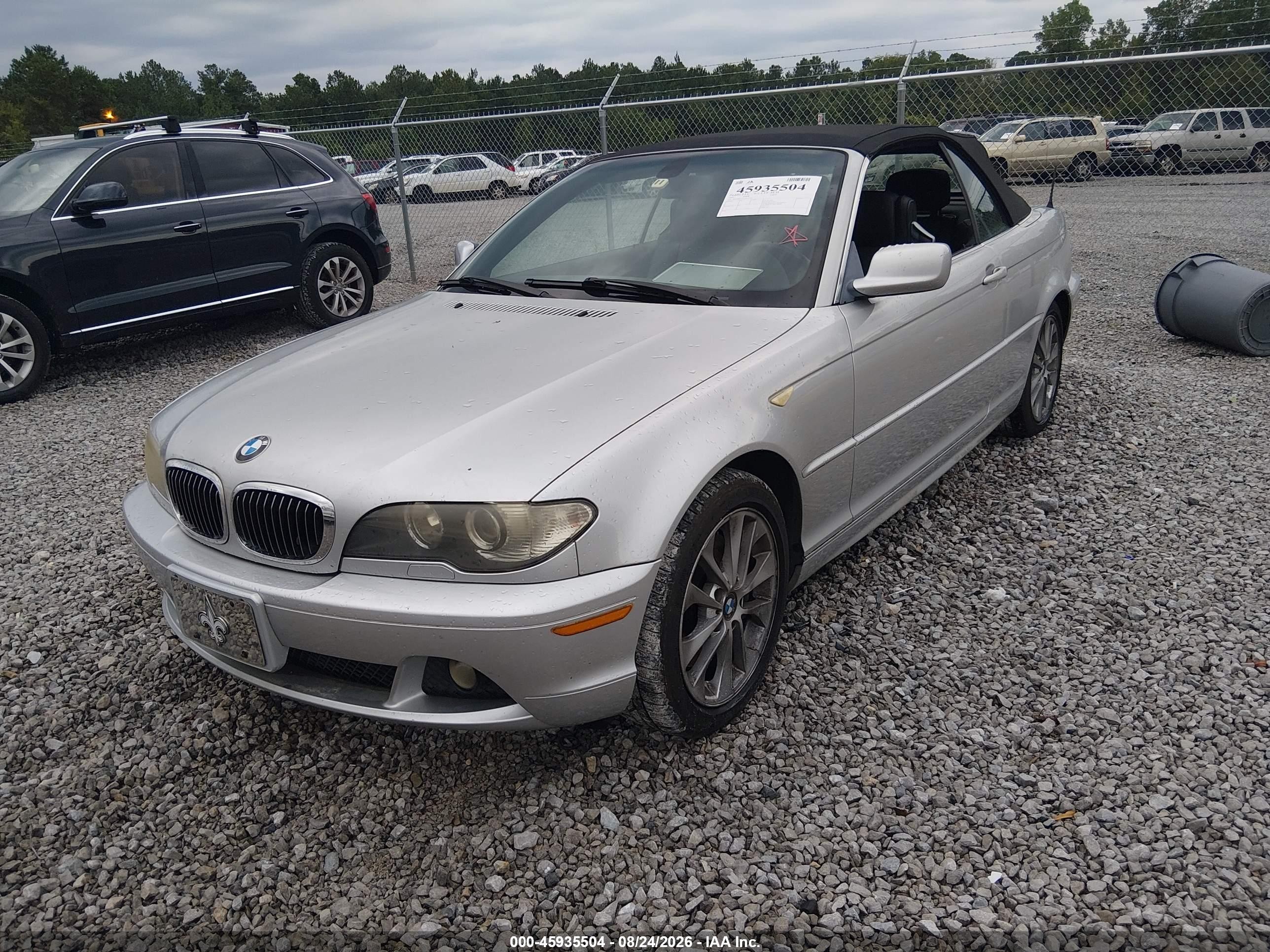 2005 Bmw 330ci   Silver vin: WBABW53425PL52916
