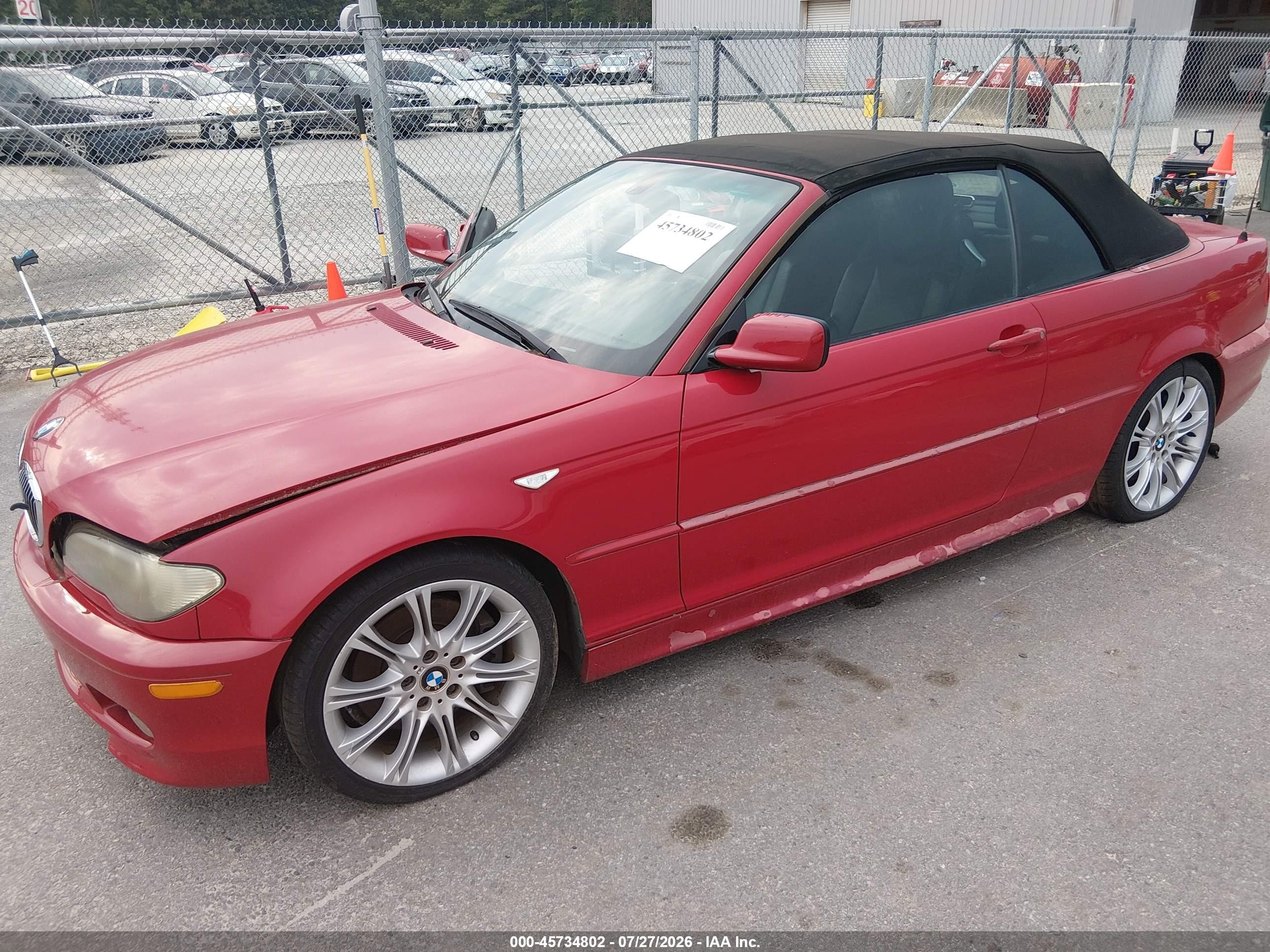 2006 Bmw 330ci   Red vin: WBABW53426PZ40767