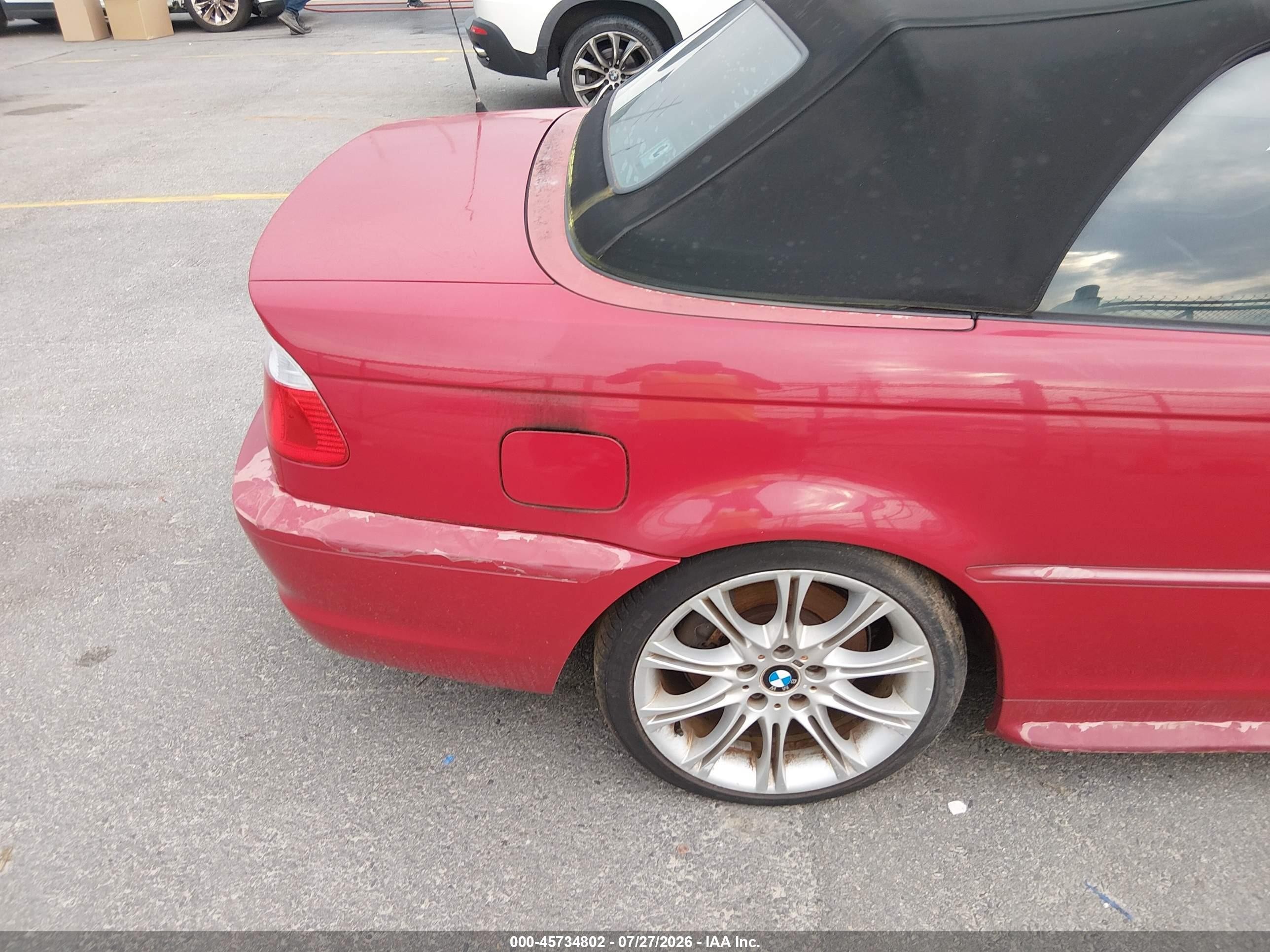 2006 Bmw 330ci   Red vin: WBABW53426PZ40767