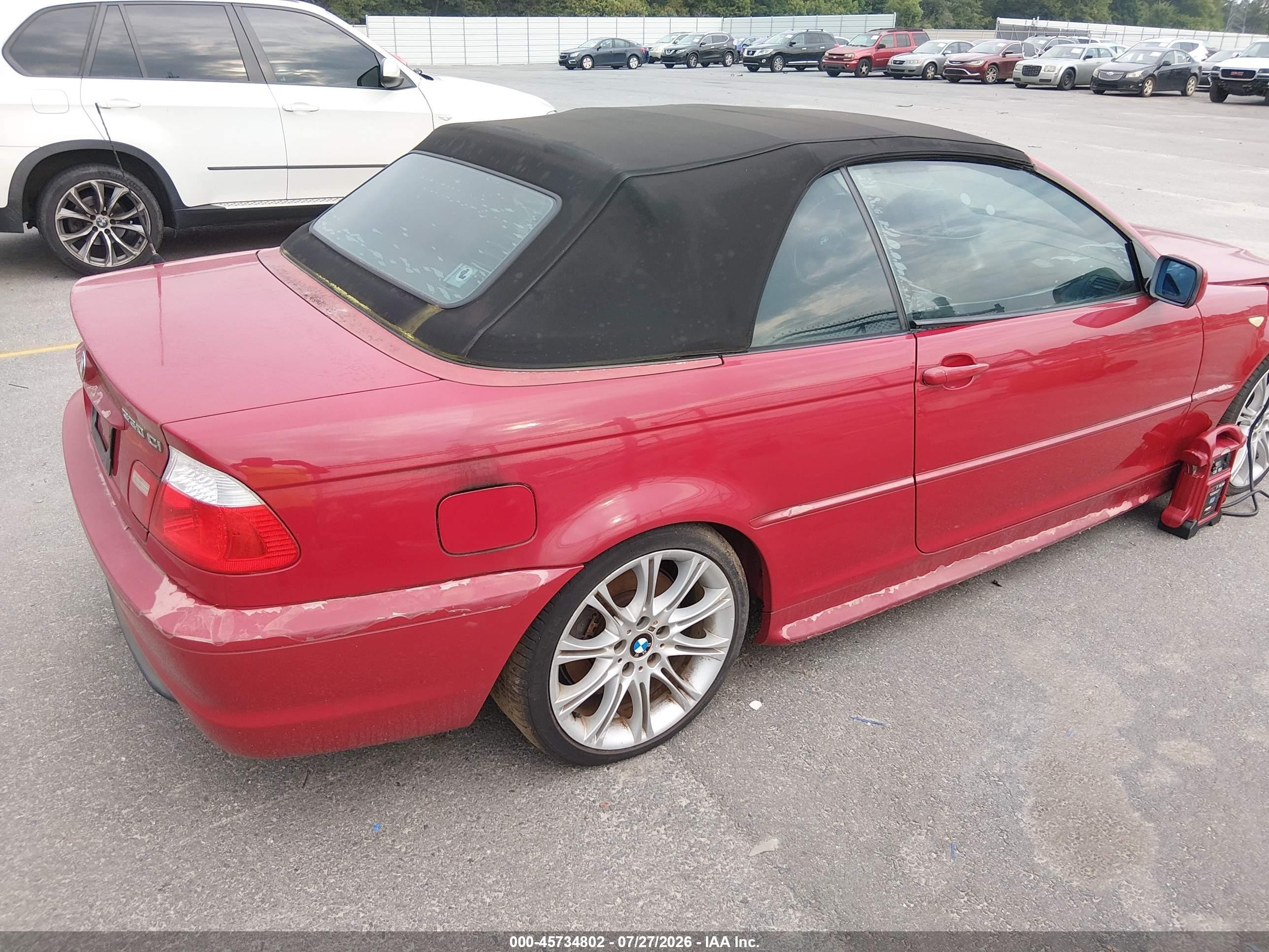 2006 Bmw 330ci   Red vin: WBABW53426PZ40767