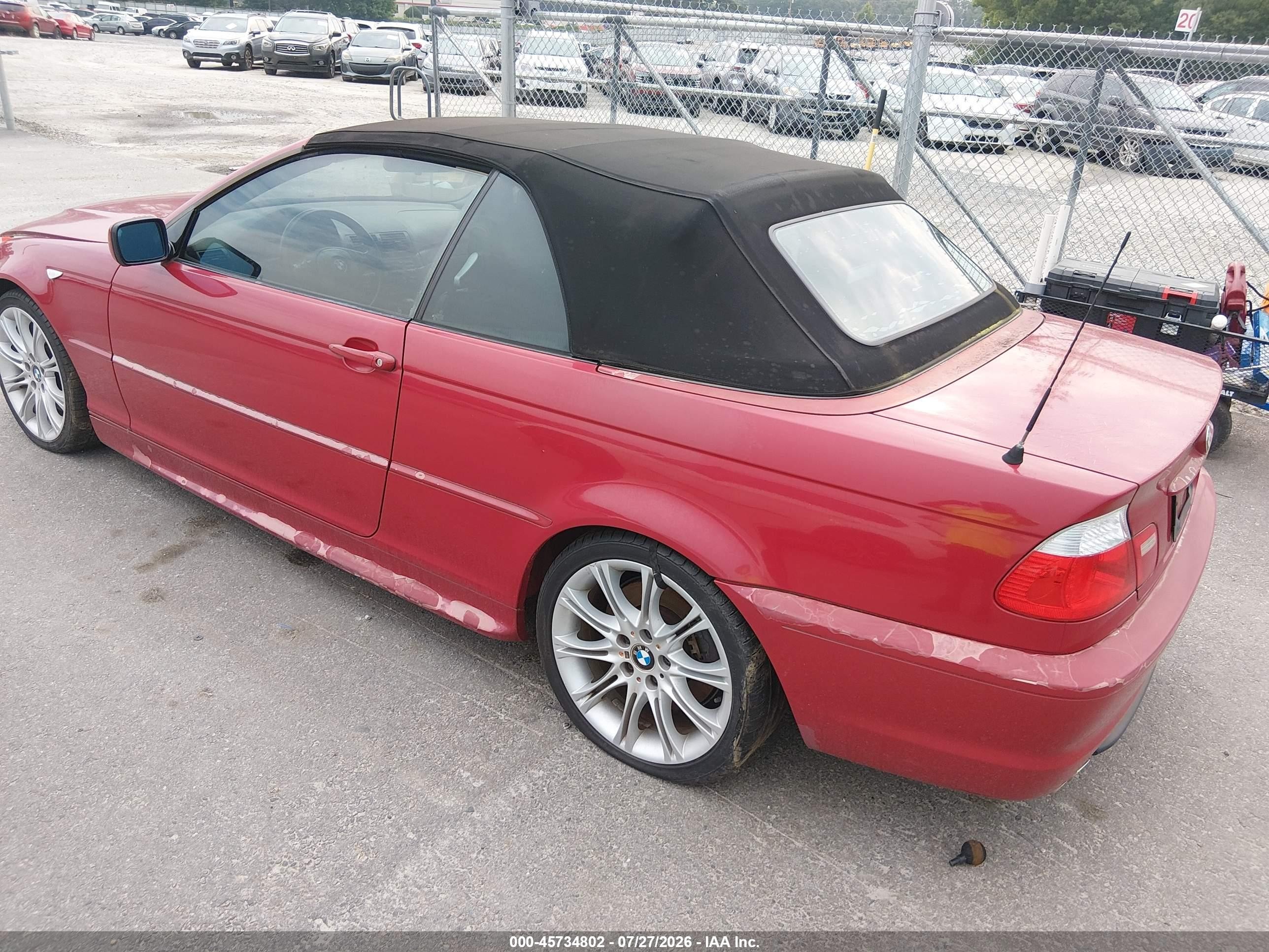 2006 Bmw 330ci   Red vin: WBABW53426PZ40767