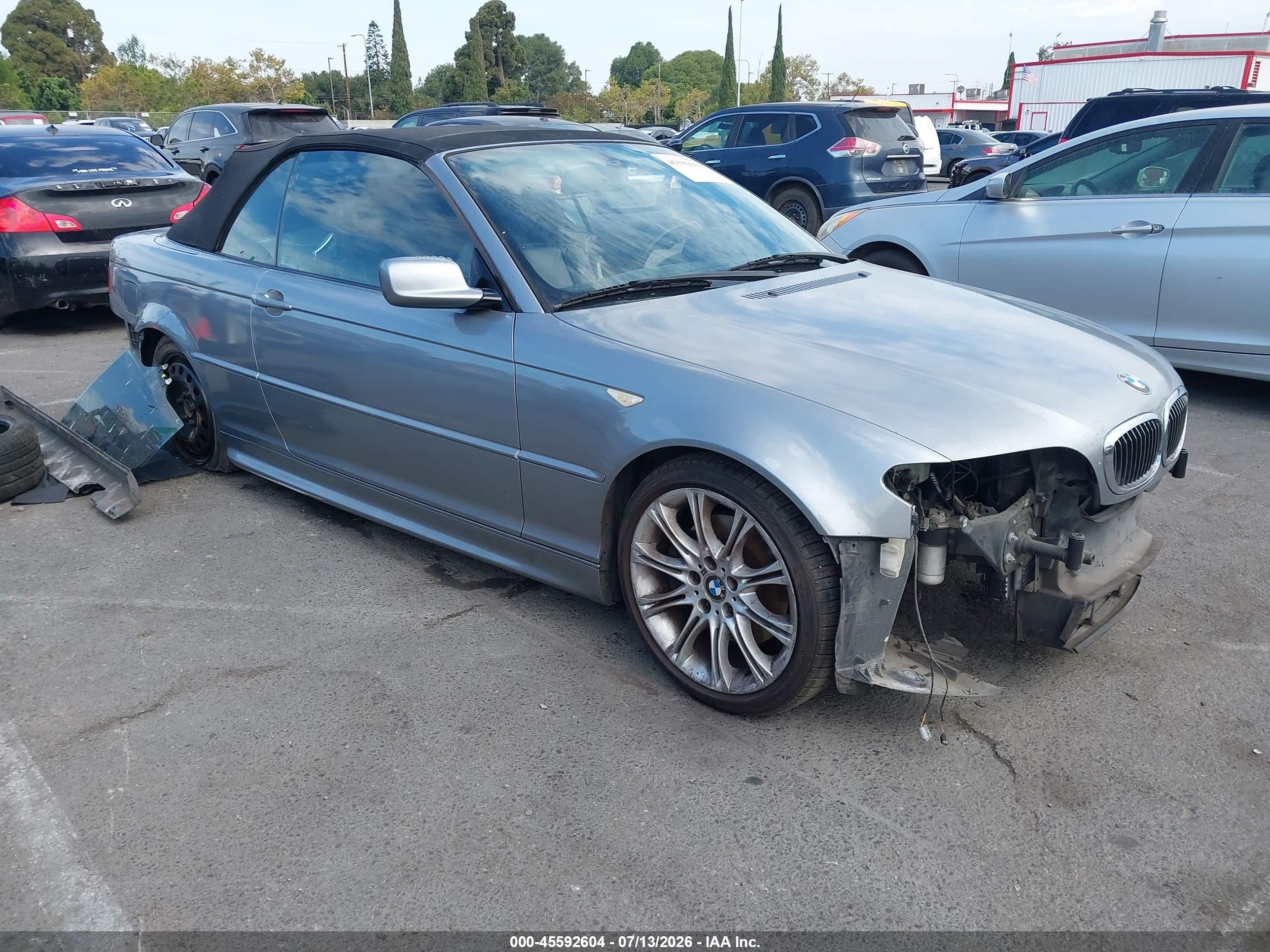 2006 Bmw 330ci   Silver vin: WBABW53426PZ42454