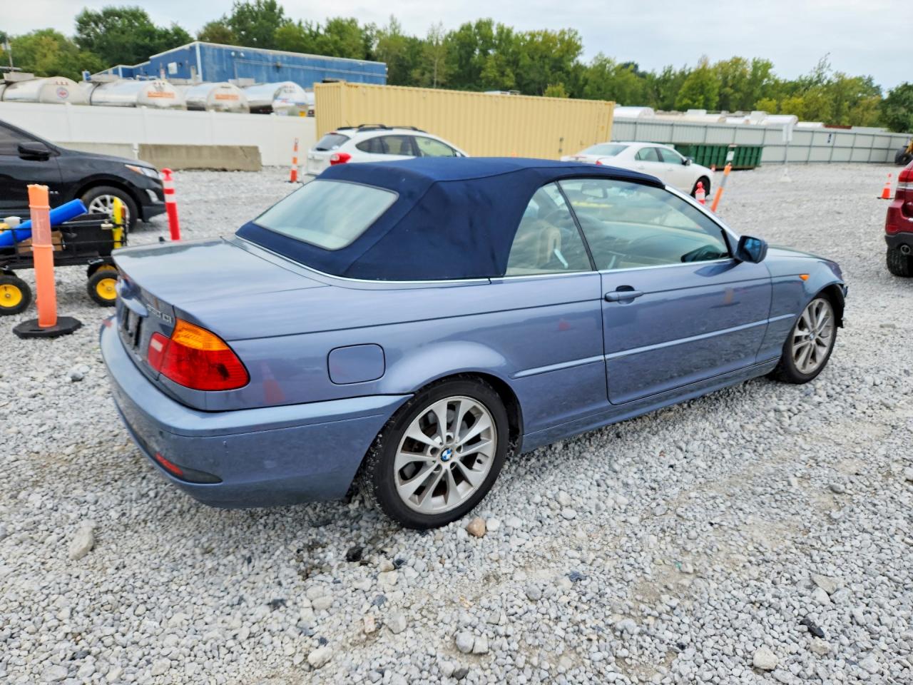 2004 Bmw 330 Ci Blue vin: WBABW53434PL42197