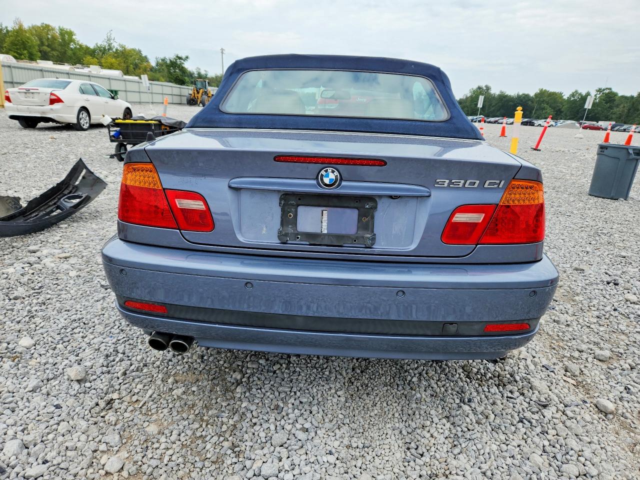 2004 Bmw 330 Ci Blue vin: WBABW53434PL42197