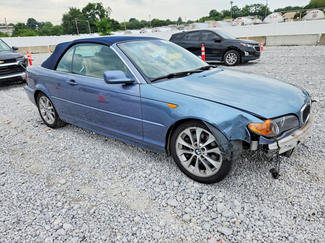 2004 Bmw 330 Ci Blue vin: WBABW53434PL42197