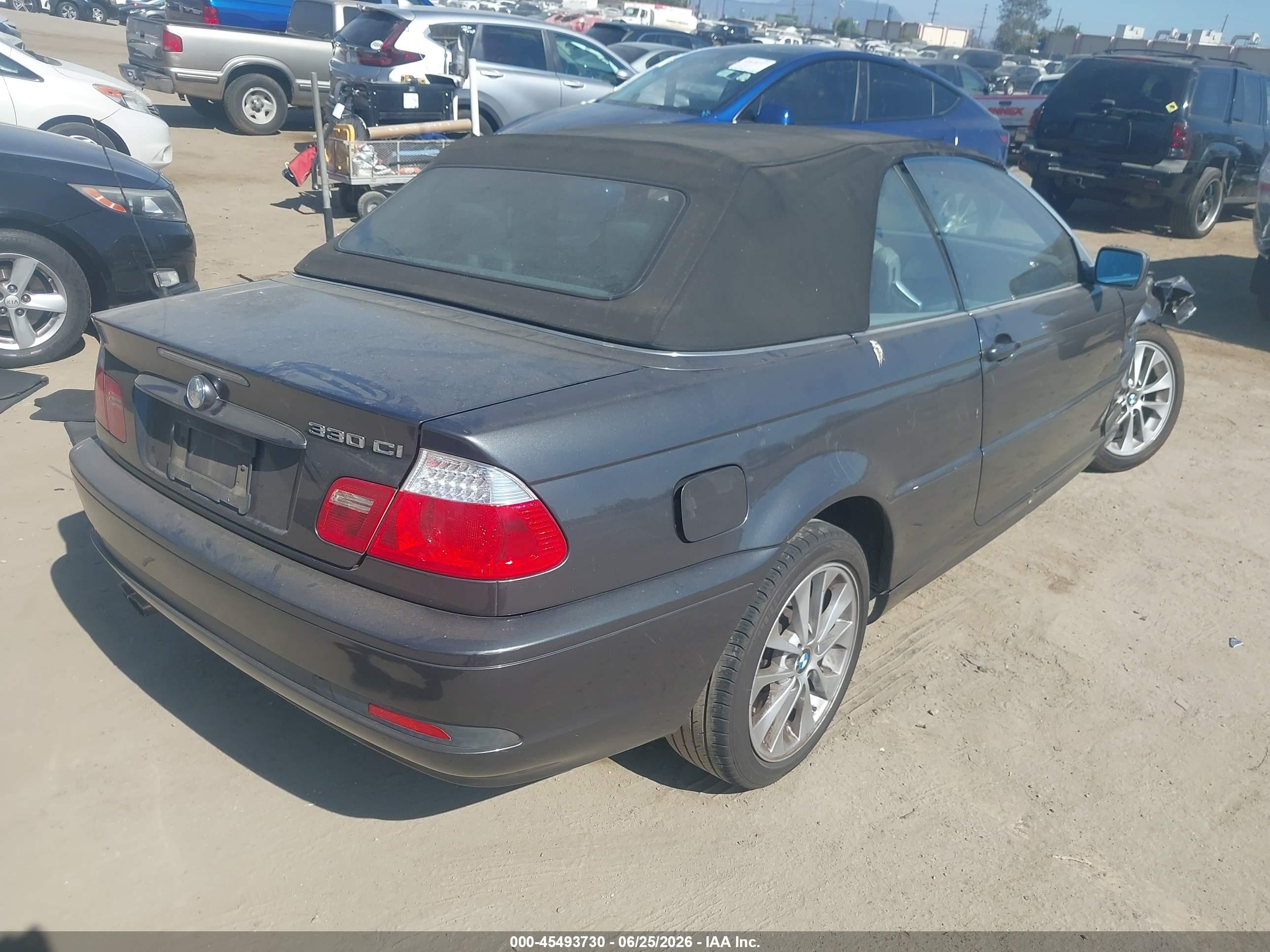 2006 Bmw 330ci   Gray vin: WBABW53436PZ40406