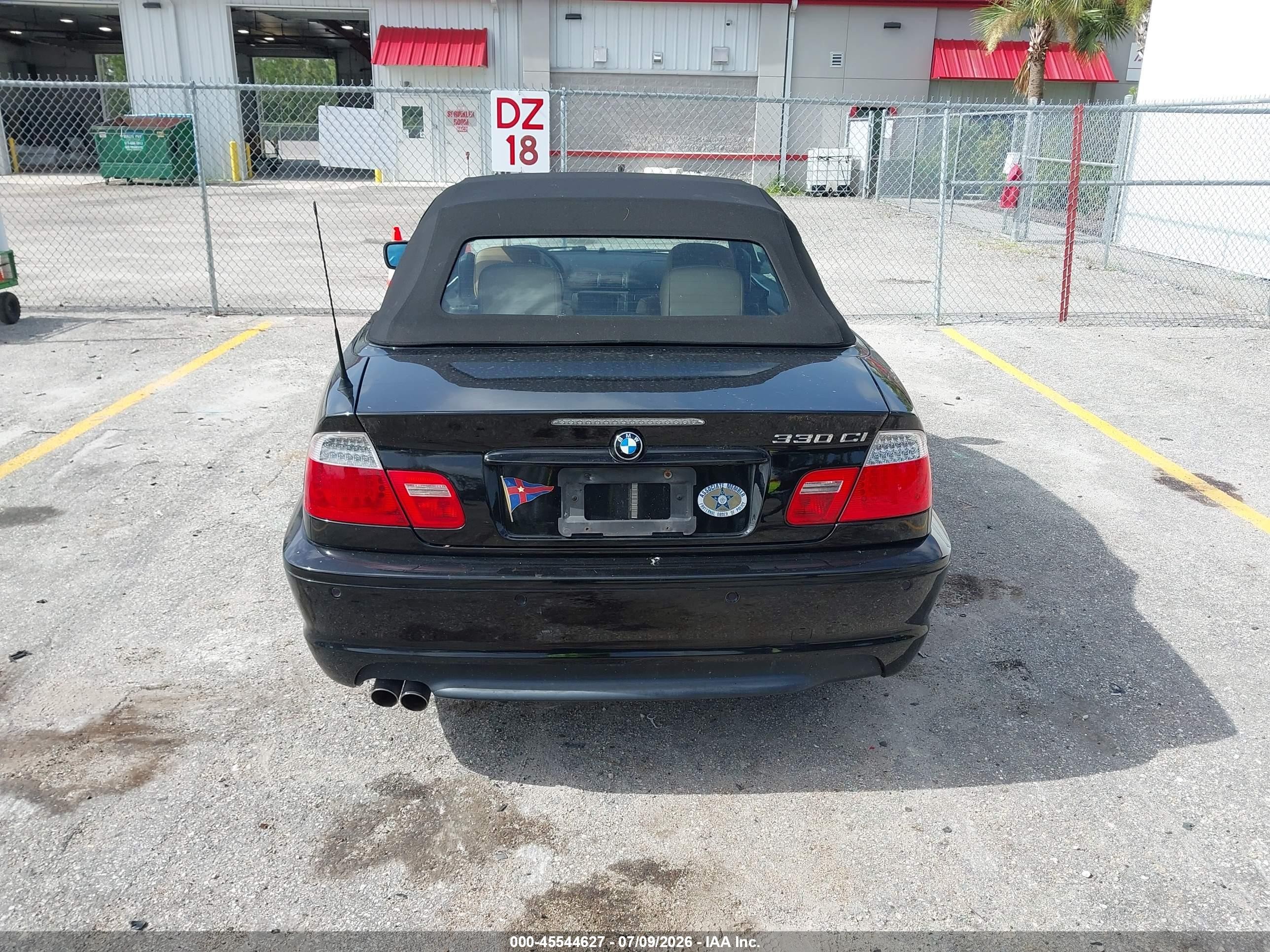 2006 Bmw 330ci   Black vin: WBABW53436PZ42186