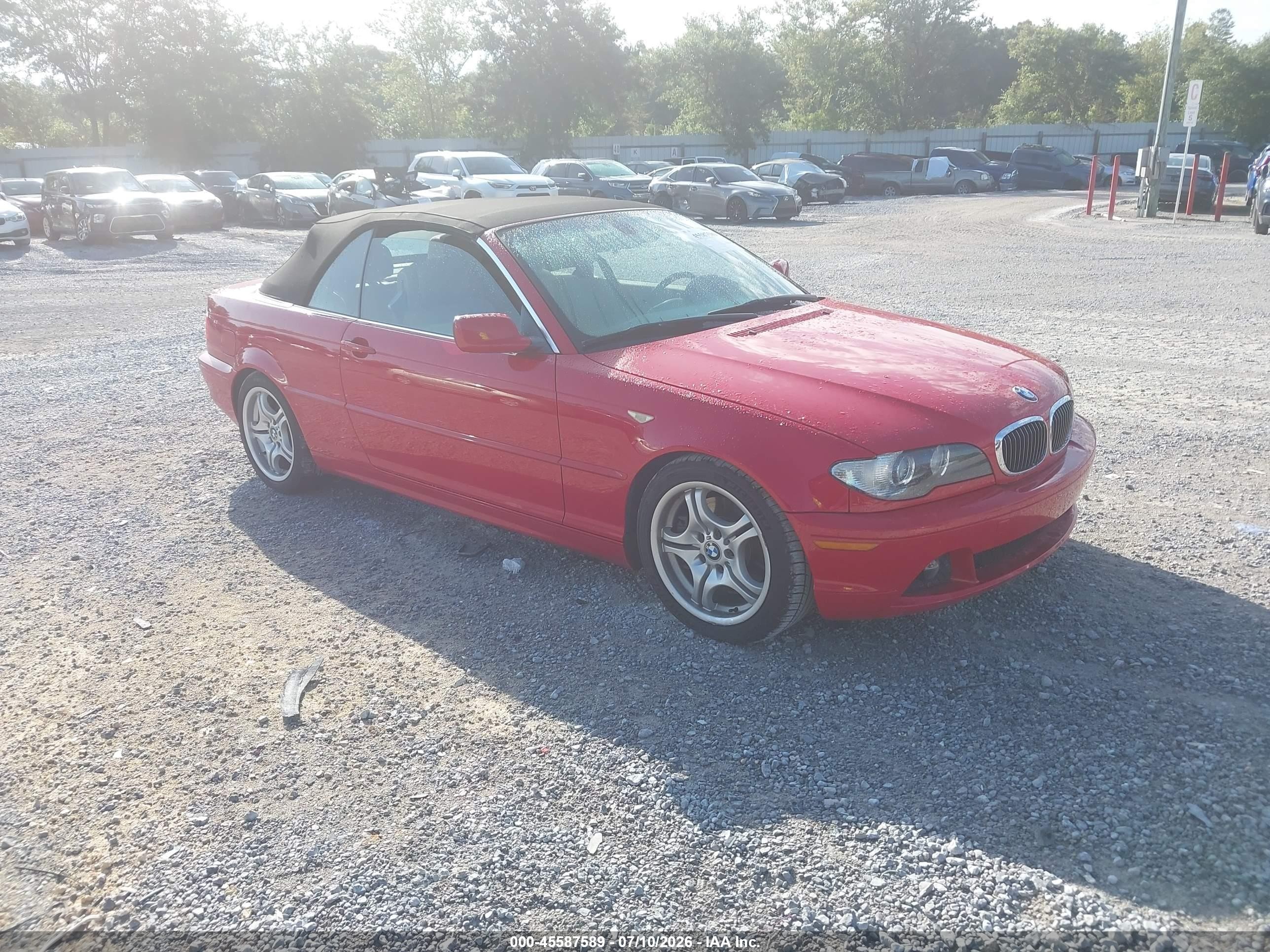 2004 Bmw 330ci   Red vin: WBABW53444PL40376