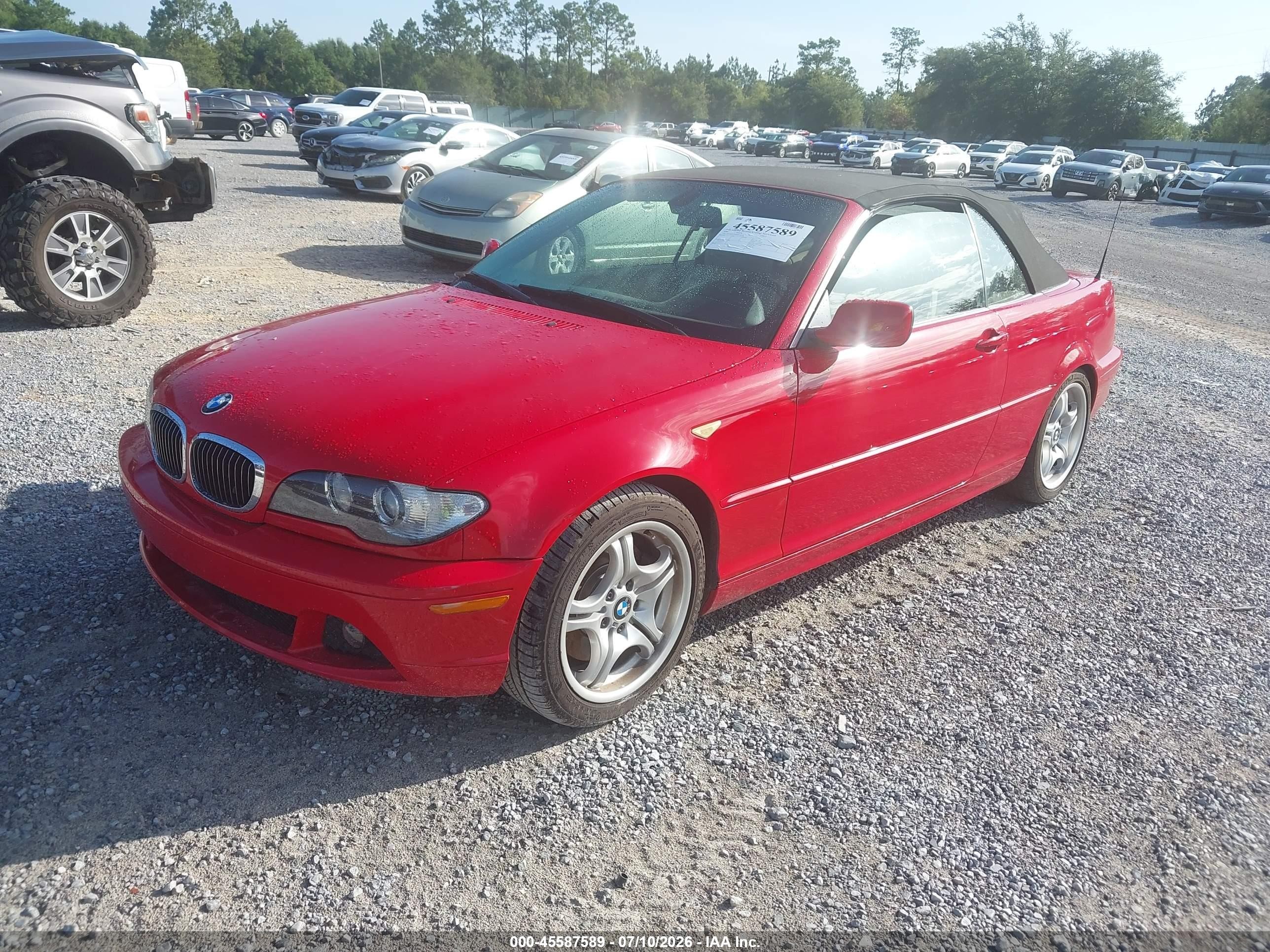 2004 Bmw 330ci   Red vin: WBABW53444PL40376
