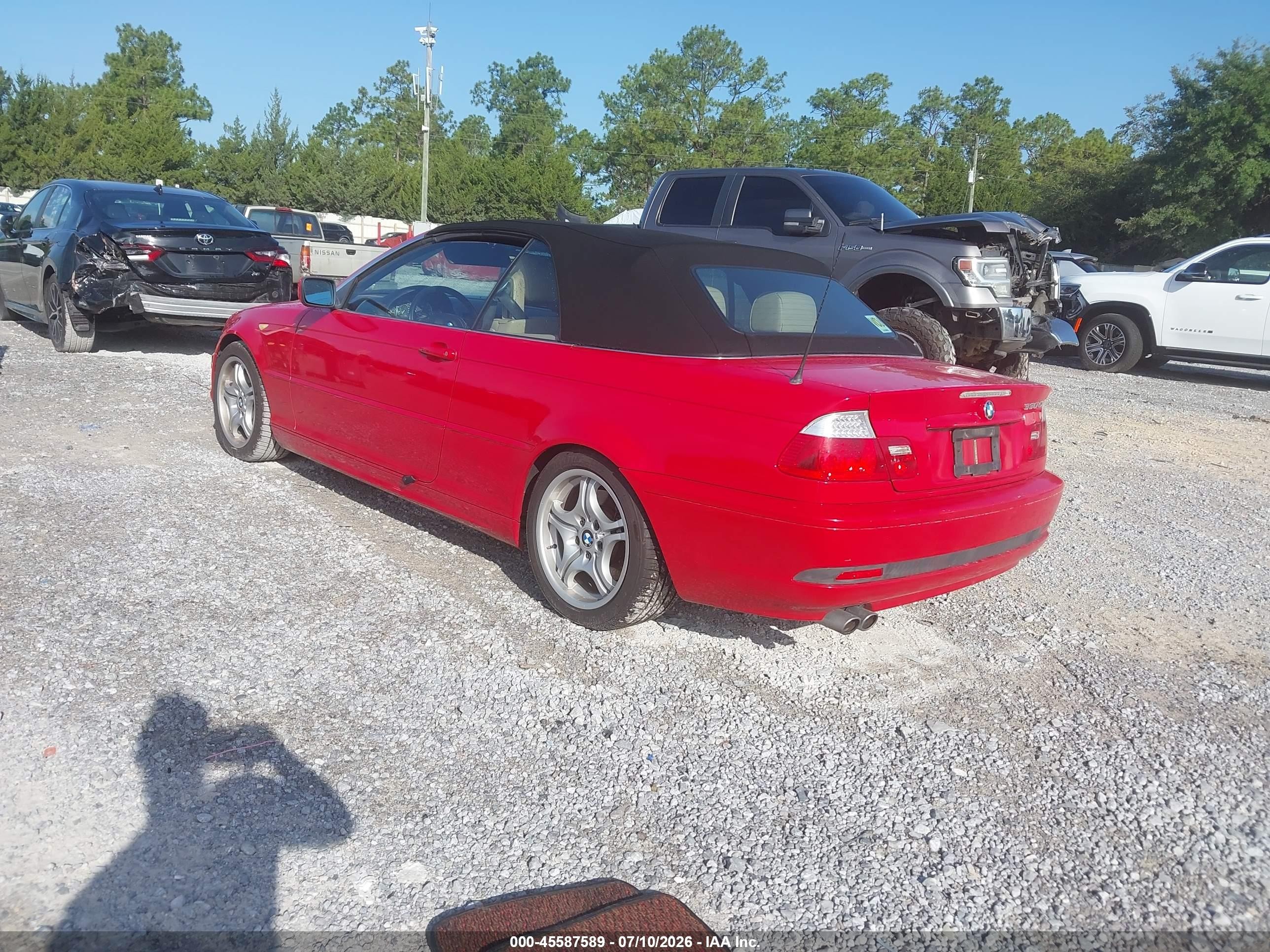 2004 Bmw 330ci   Red vin: WBABW53444PL40376
