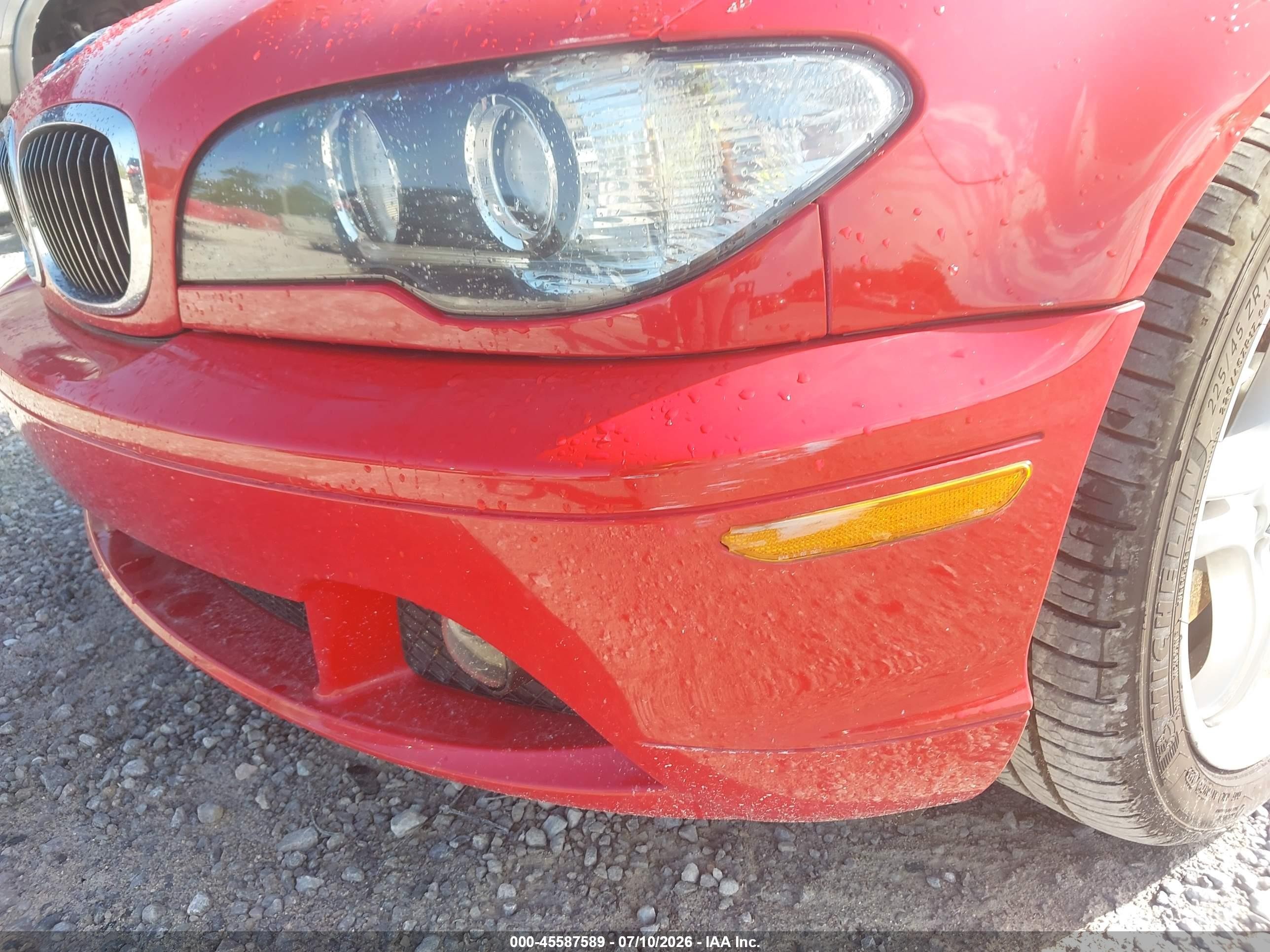 2004 Bmw 330ci   Red vin: WBABW53444PL40376