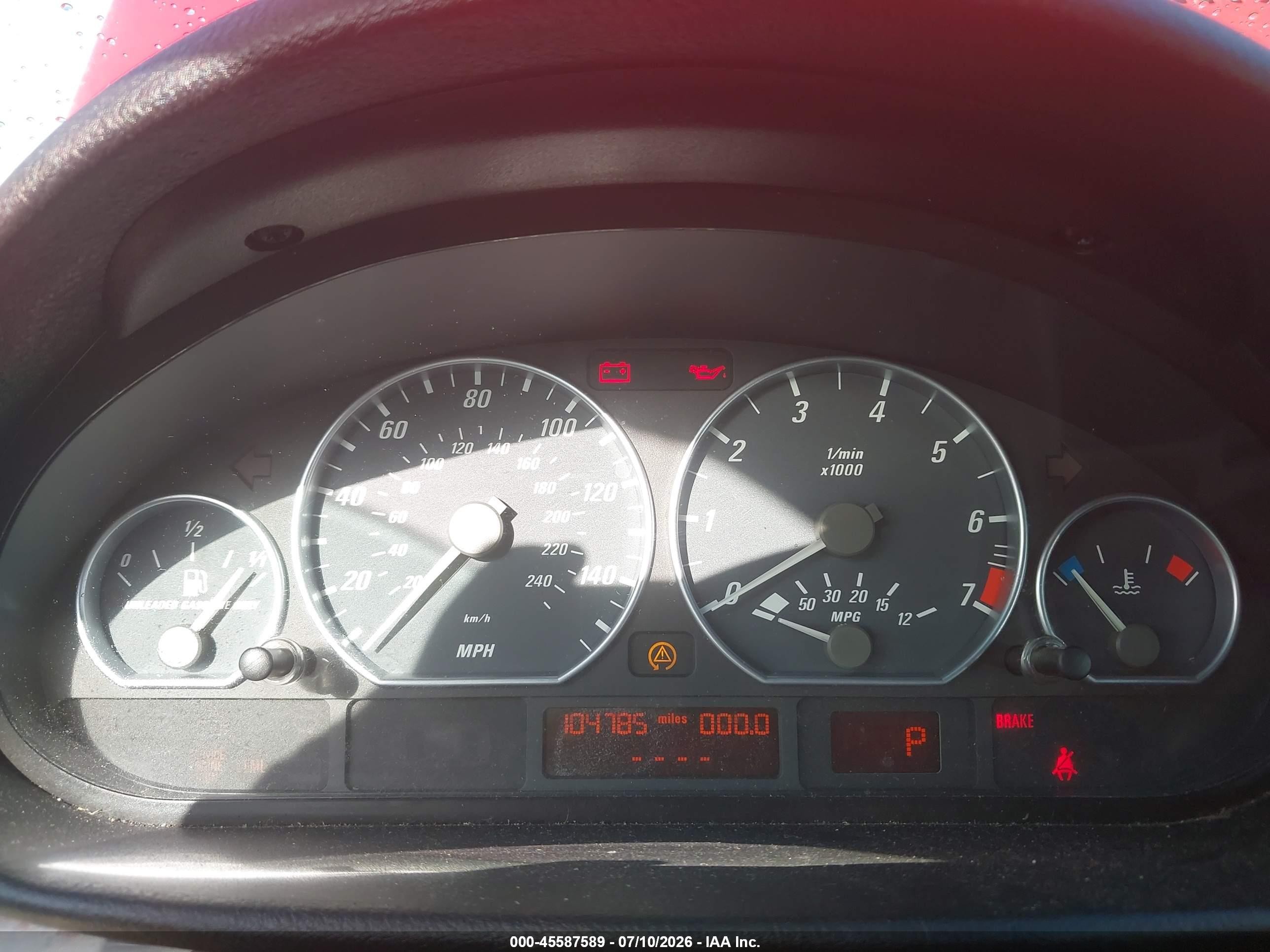2004 Bmw 330ci   Red vin: WBABW53444PL40376