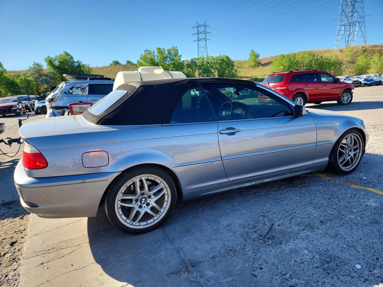 2004 Bmw 330 Ci Silver vin: WBABW53444PL43990
