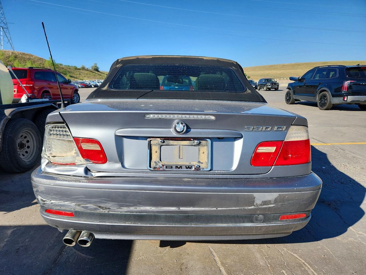 2004 Bmw 330 Ci Silver vin: WBABW53444PL43990