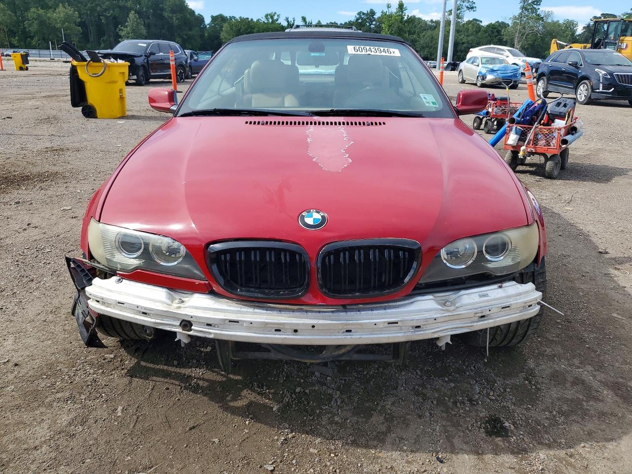 2004 Bmw 330 Ci Red vin: WBABW53444PL47019
