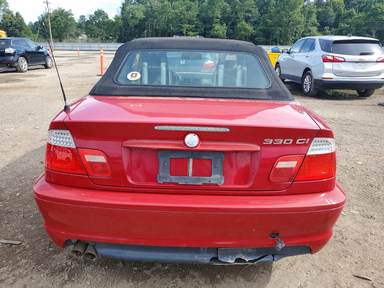 2004 Bmw 330 Ci Red vin: WBABW53444PL47019