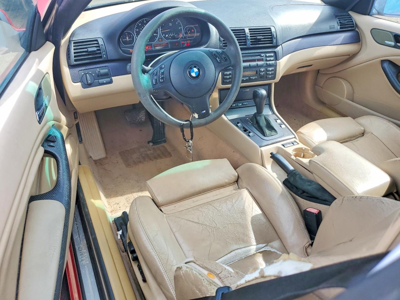2004 Bmw 330 Ci Red vin: WBABW53444PL47019