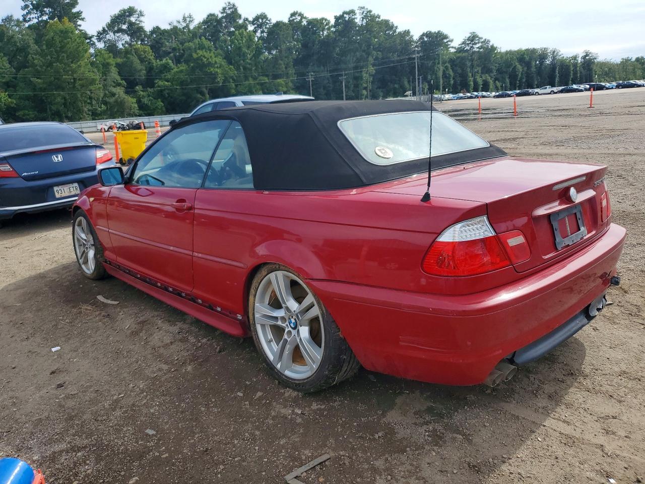 2004 Bmw 330 Ci Red vin: WBABW53444PL47019