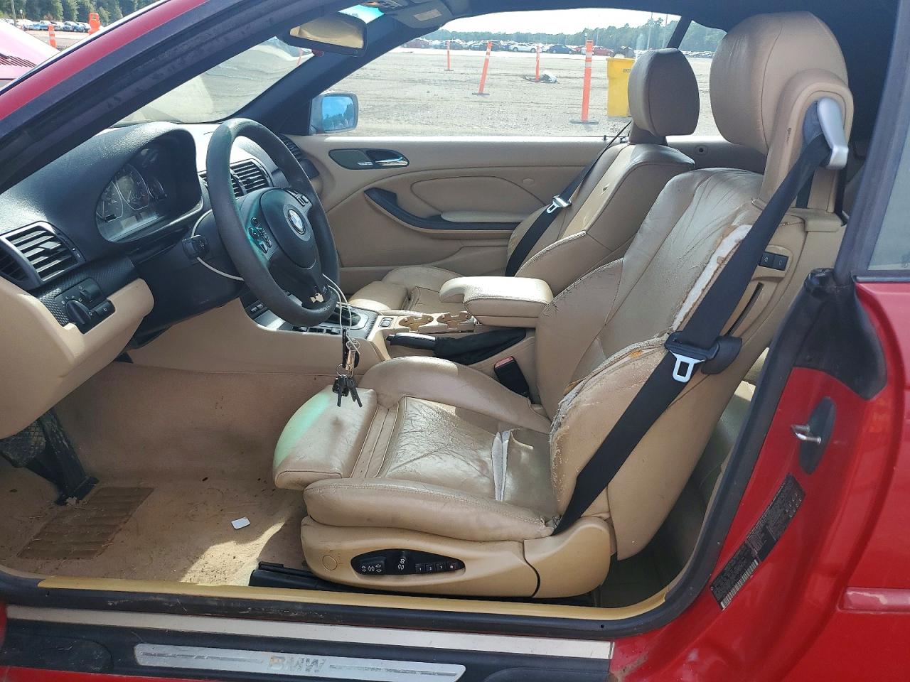 2004 Bmw 330 Ci Red vin: WBABW53444PL47019