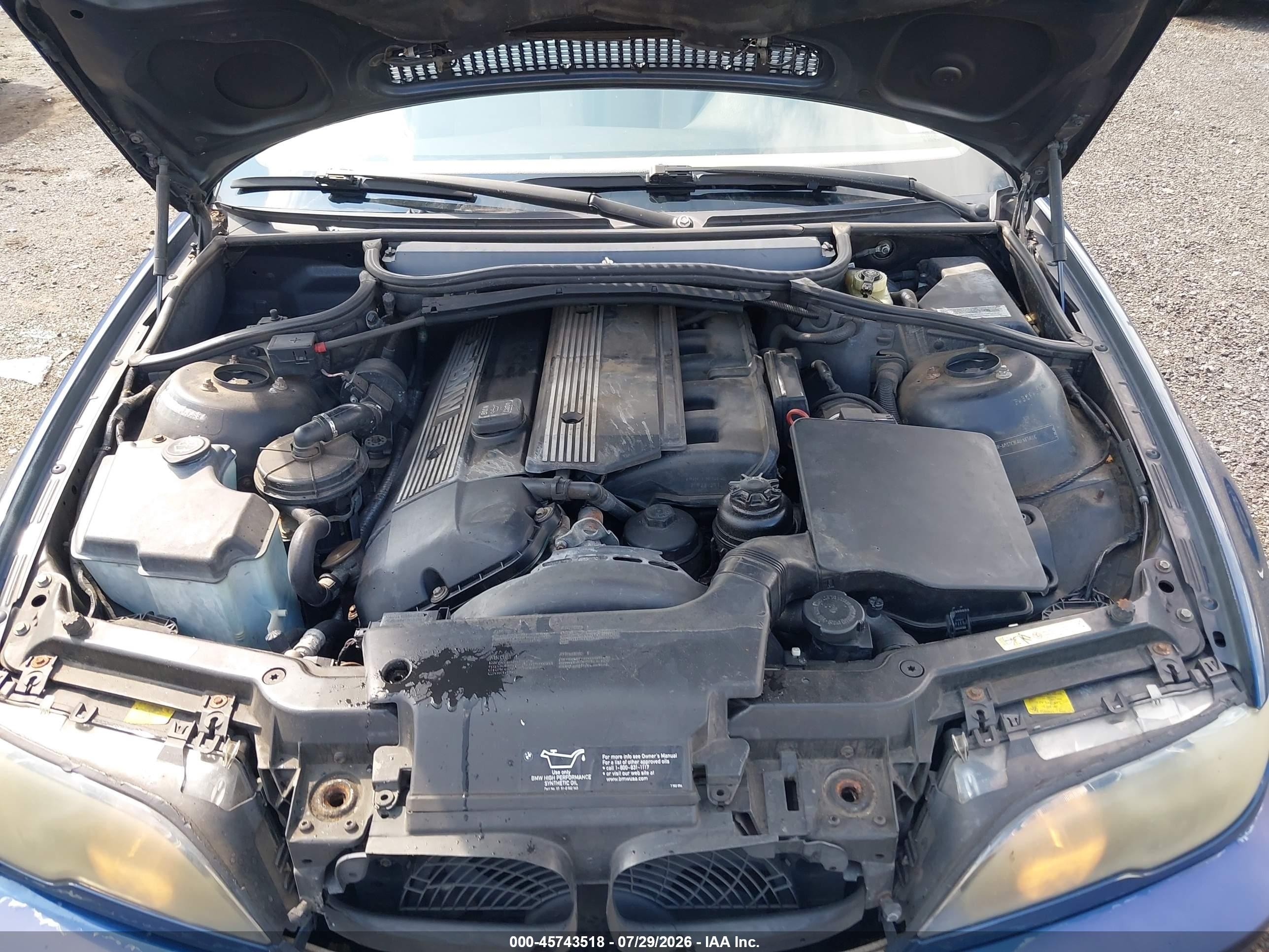 2005 Bmw 330ci   Синий vin: WBABW53445PL50956