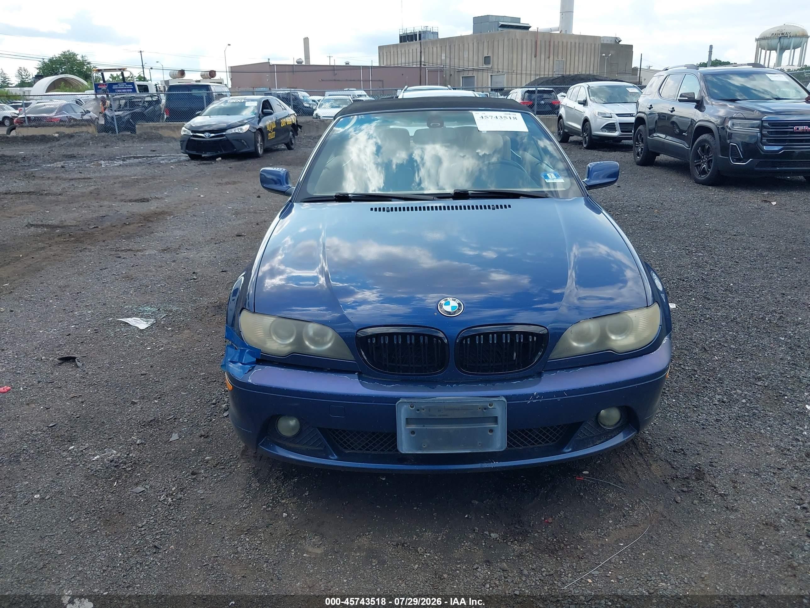 2005 Bmw 330ci   Синий vin: WBABW53445PL50956