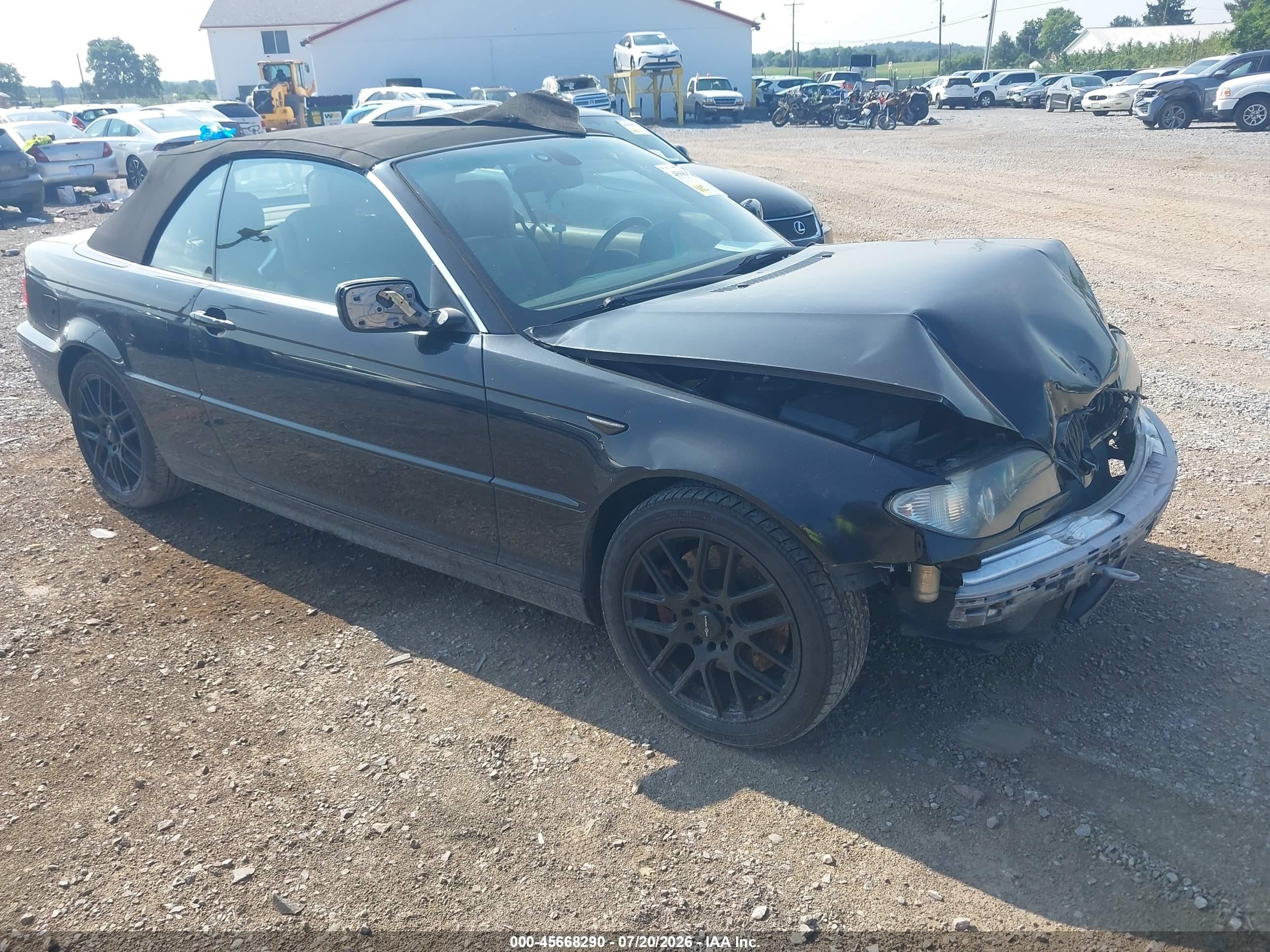 2006 Bmw 330ci Black vin: WBABW53446PZ40625