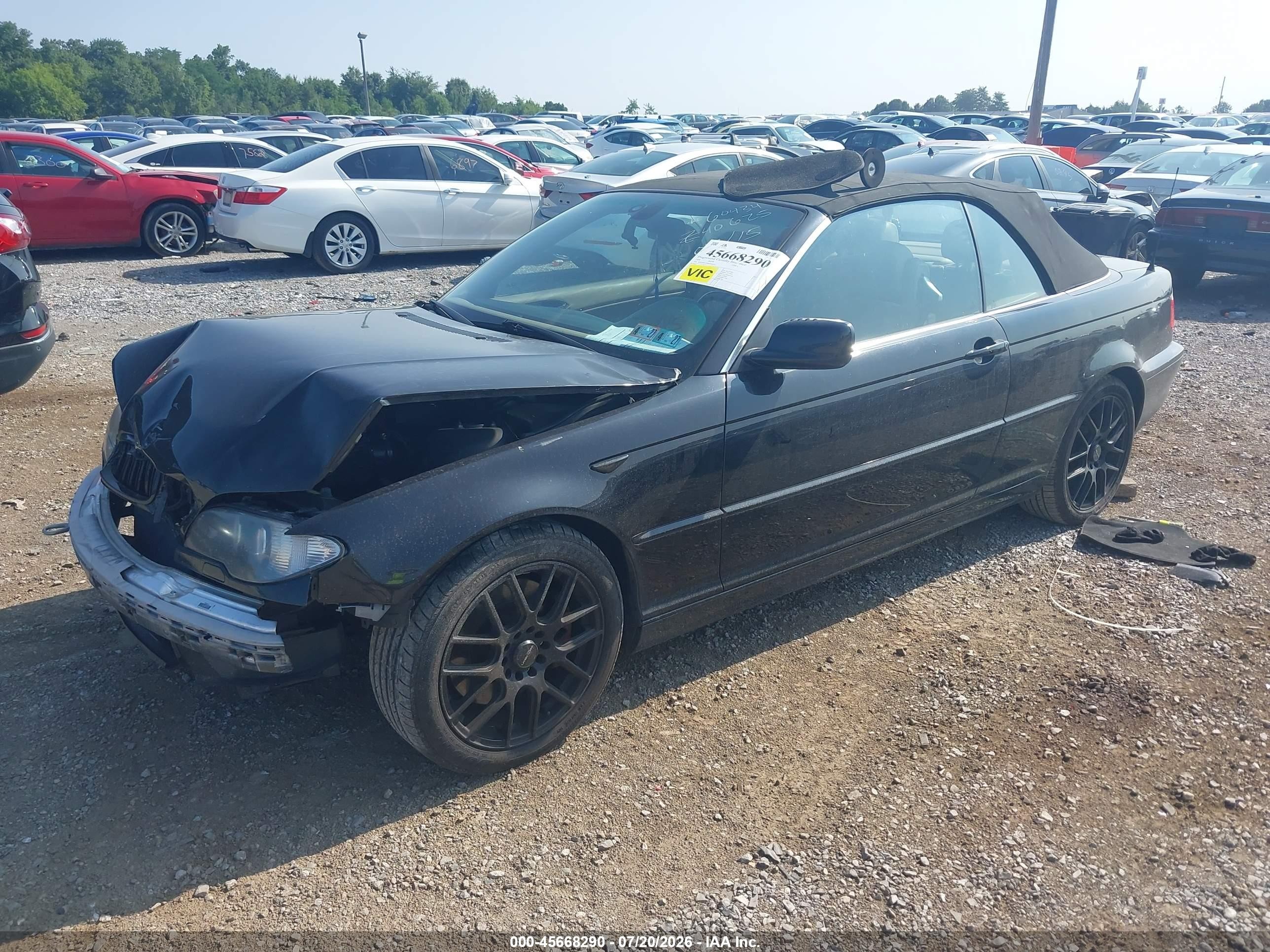 2006 Bmw 330ci Black vin: WBABW53446PZ40625