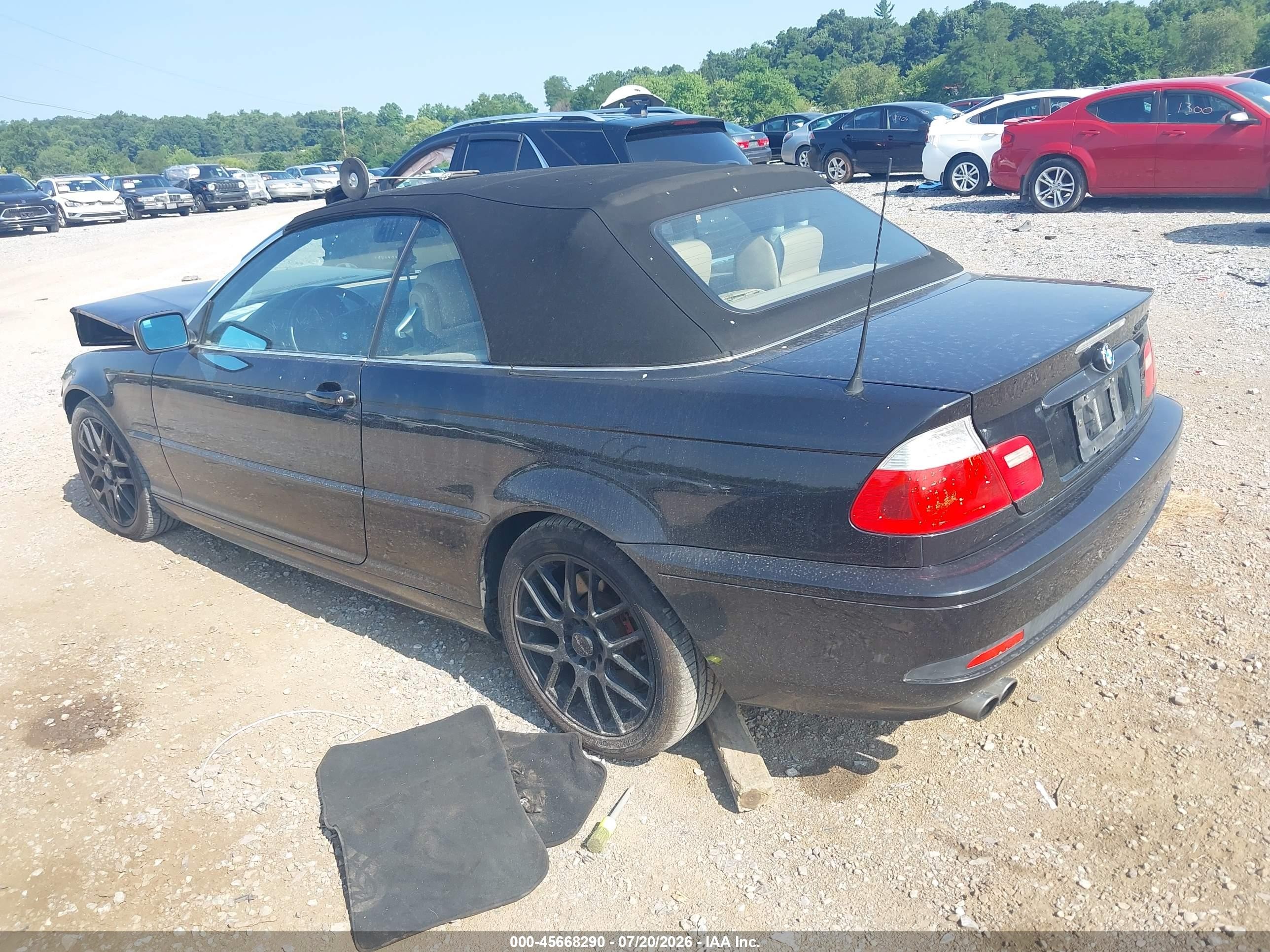 2006 Bmw 330ci Black vin: WBABW53446PZ40625