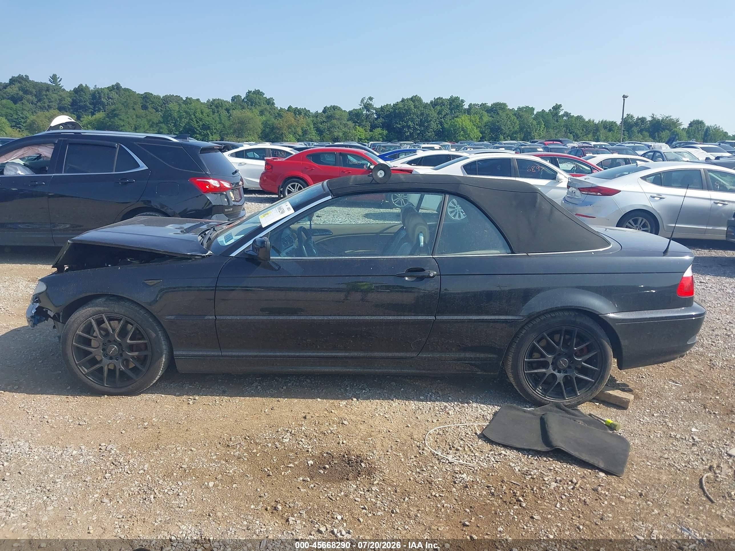 2006 Bmw 330ci Black vin: WBABW53446PZ40625