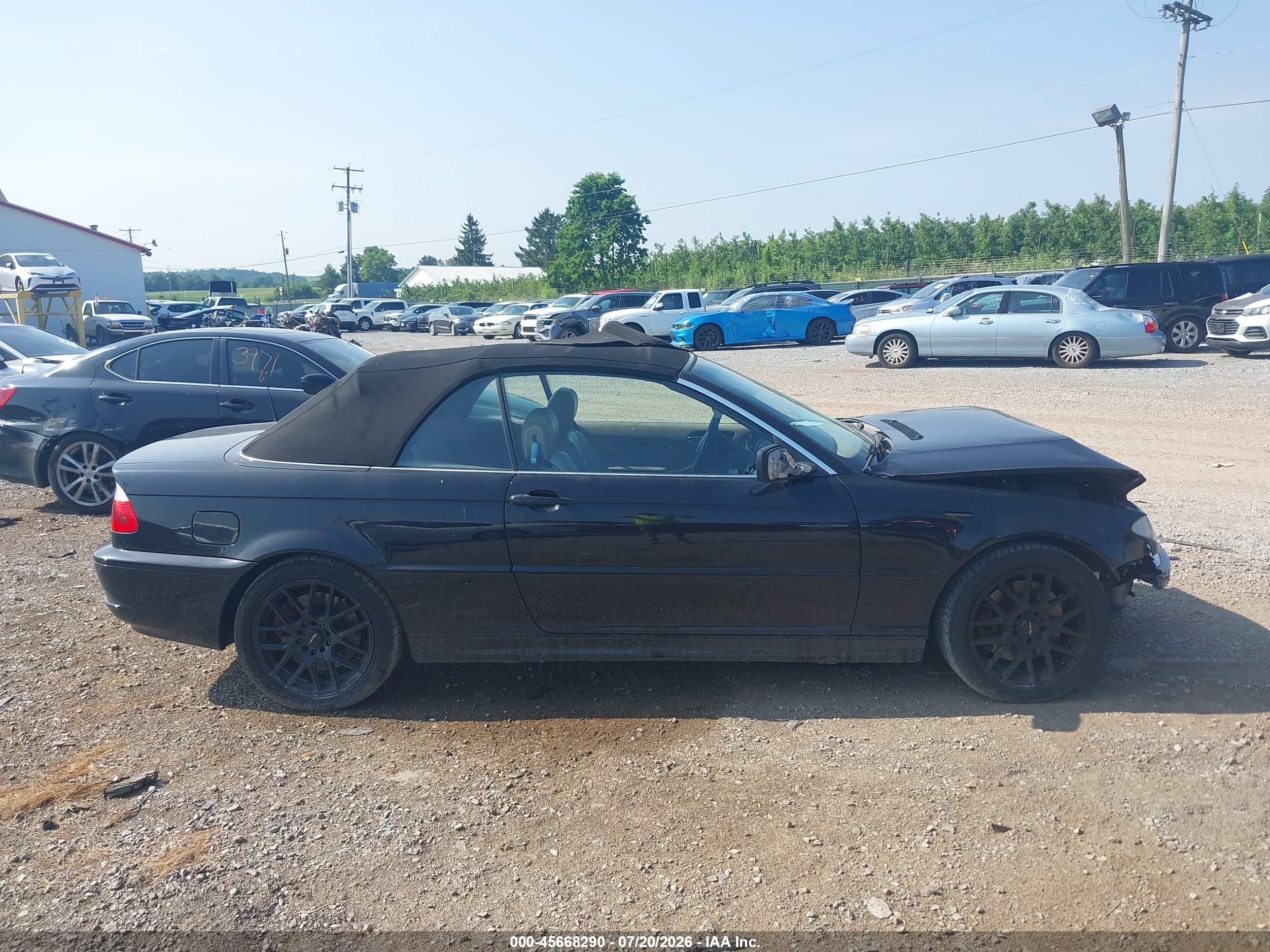 2006 Bmw 330ci Black vin: WBABW53446PZ40625