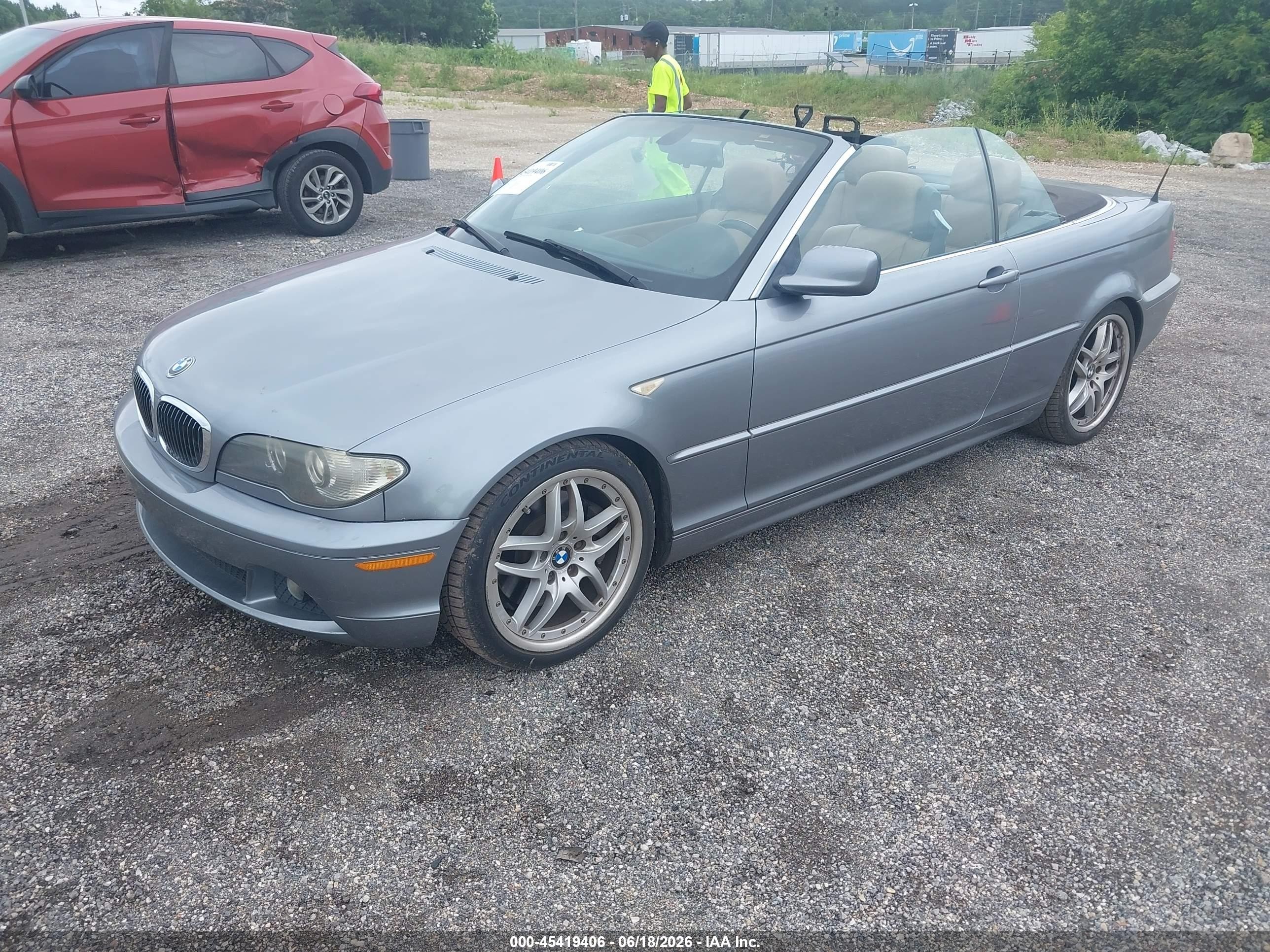 2004 Bmw 330ci   Light Blue vin: WBABW53464PJ94336