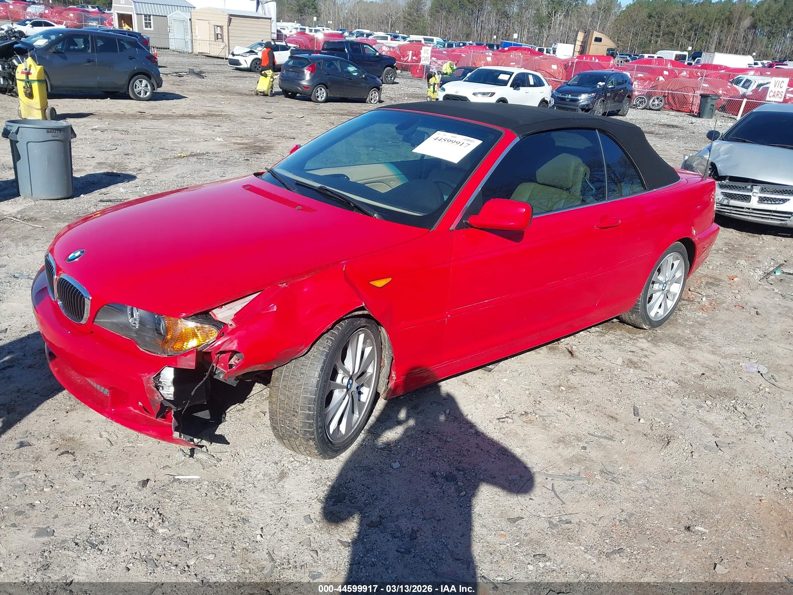 2004 Bmw 330ci Red vin: WBABW53464PL43828