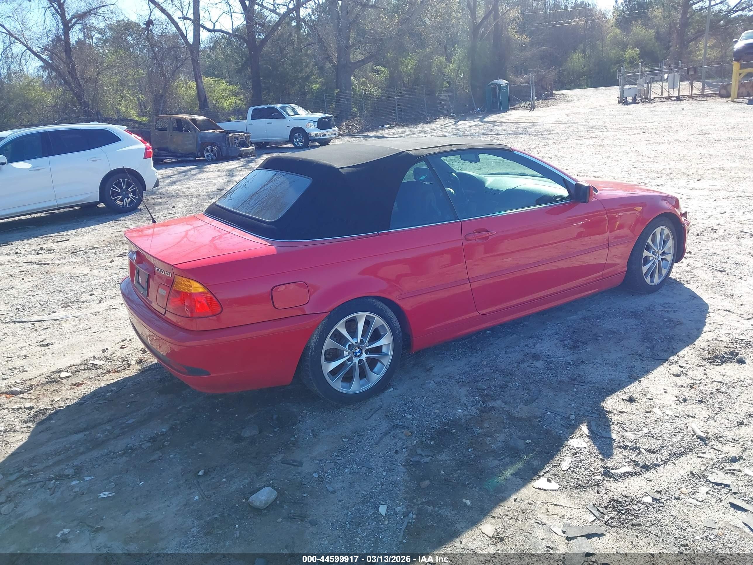 2004 Bmw 330ci Red vin: WBABW53464PL43828