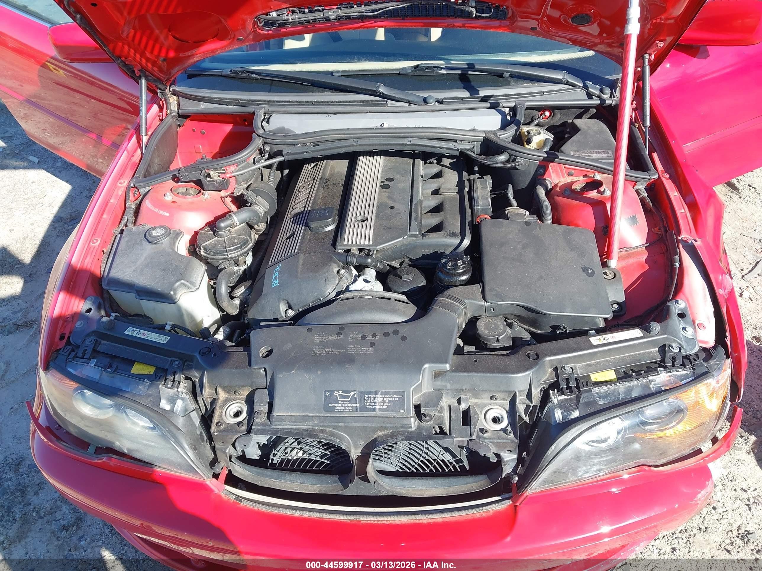 2004 Bmw 330ci Red vin: WBABW53464PL43828