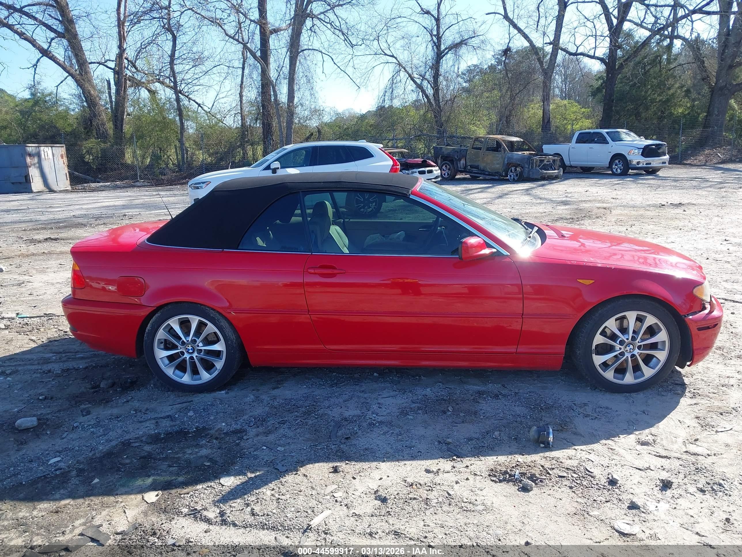 2004 Bmw 330ci Red vin: WBABW53464PL43828