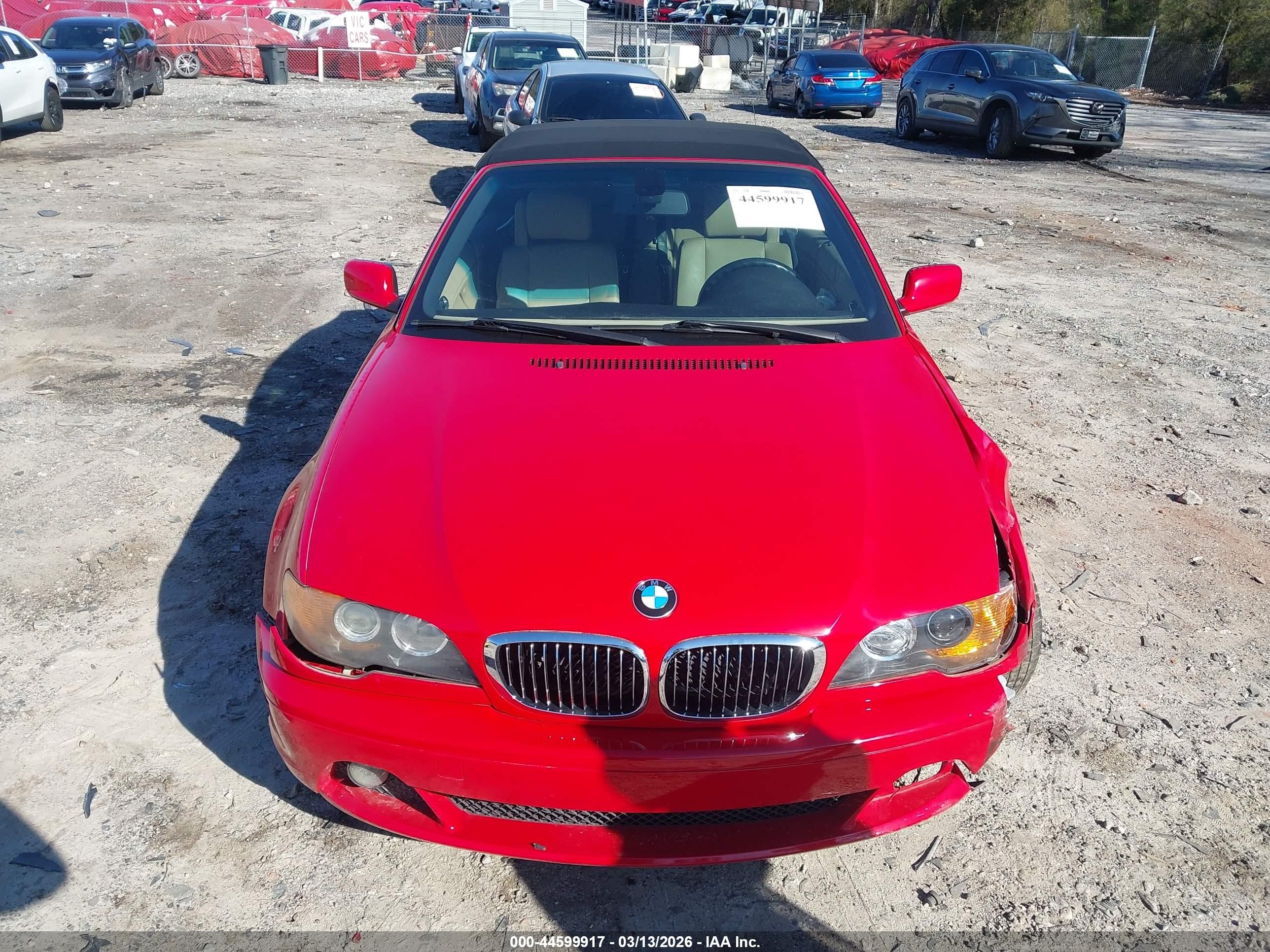 2004 Bmw 330ci Red vin: WBABW53464PL43828