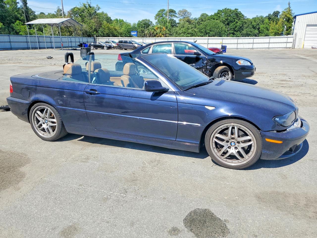 2004 Bmw 330 Ci Blue vin: WBABW53464PL47894