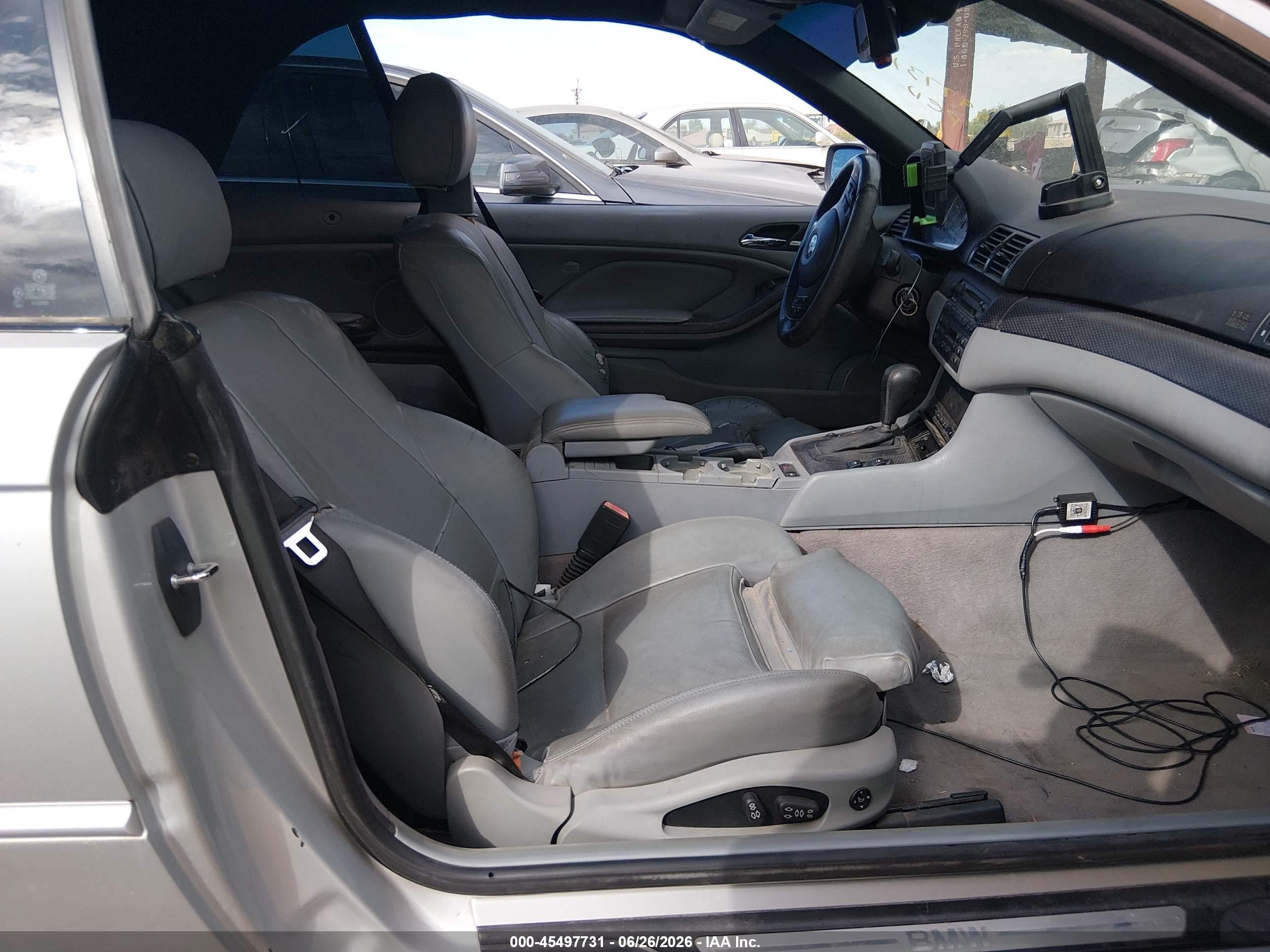 2006 Bmw 330ci   Gray vin: WBABW53466PZ40805