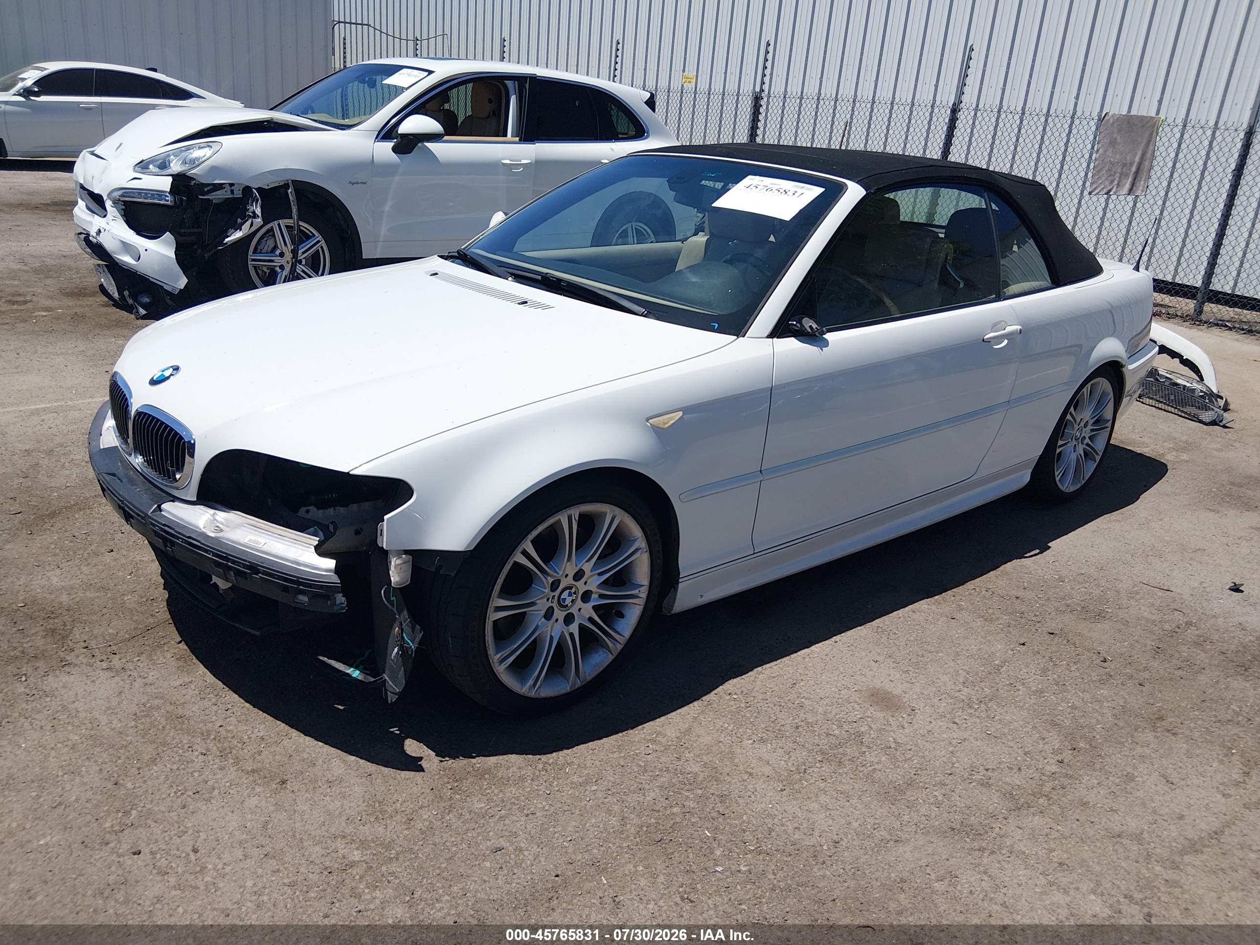 2006 Bmw 330ci   White vin: WBABW53466PZ42148