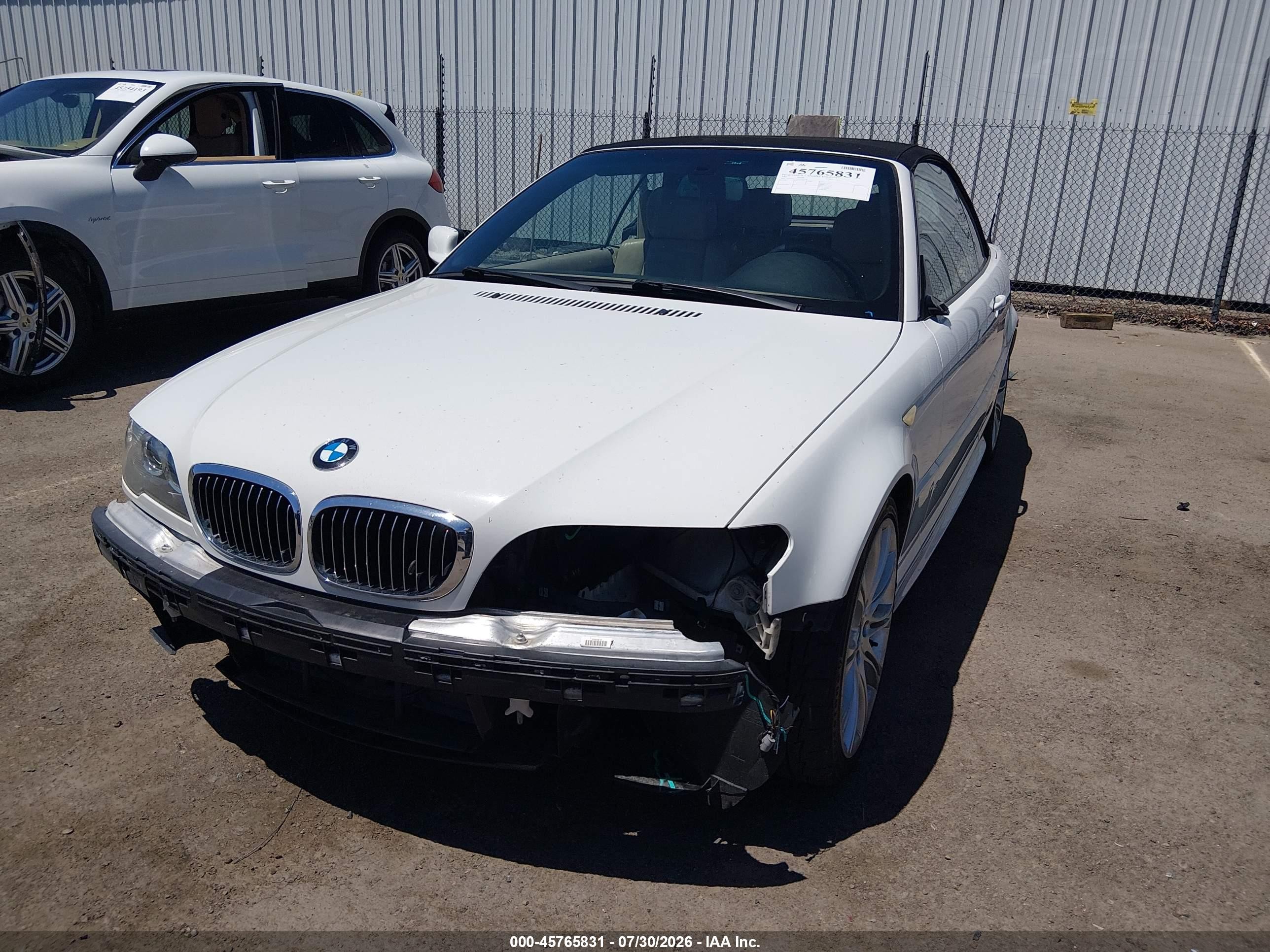 2006 Bmw 330ci   White vin: WBABW53466PZ42148