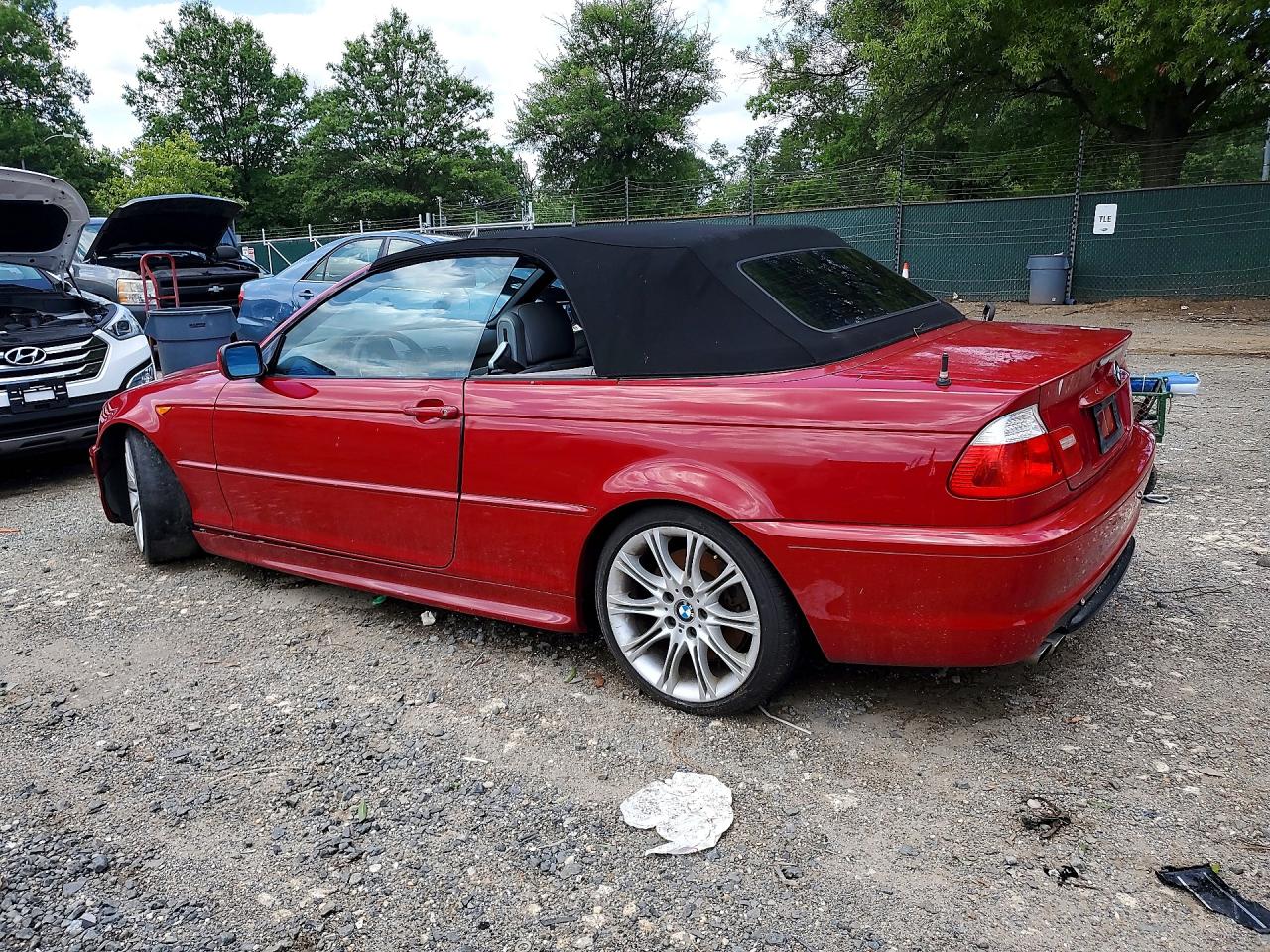 2005 Bmw 330 Ci Red vin: WBABW53475PL53396
