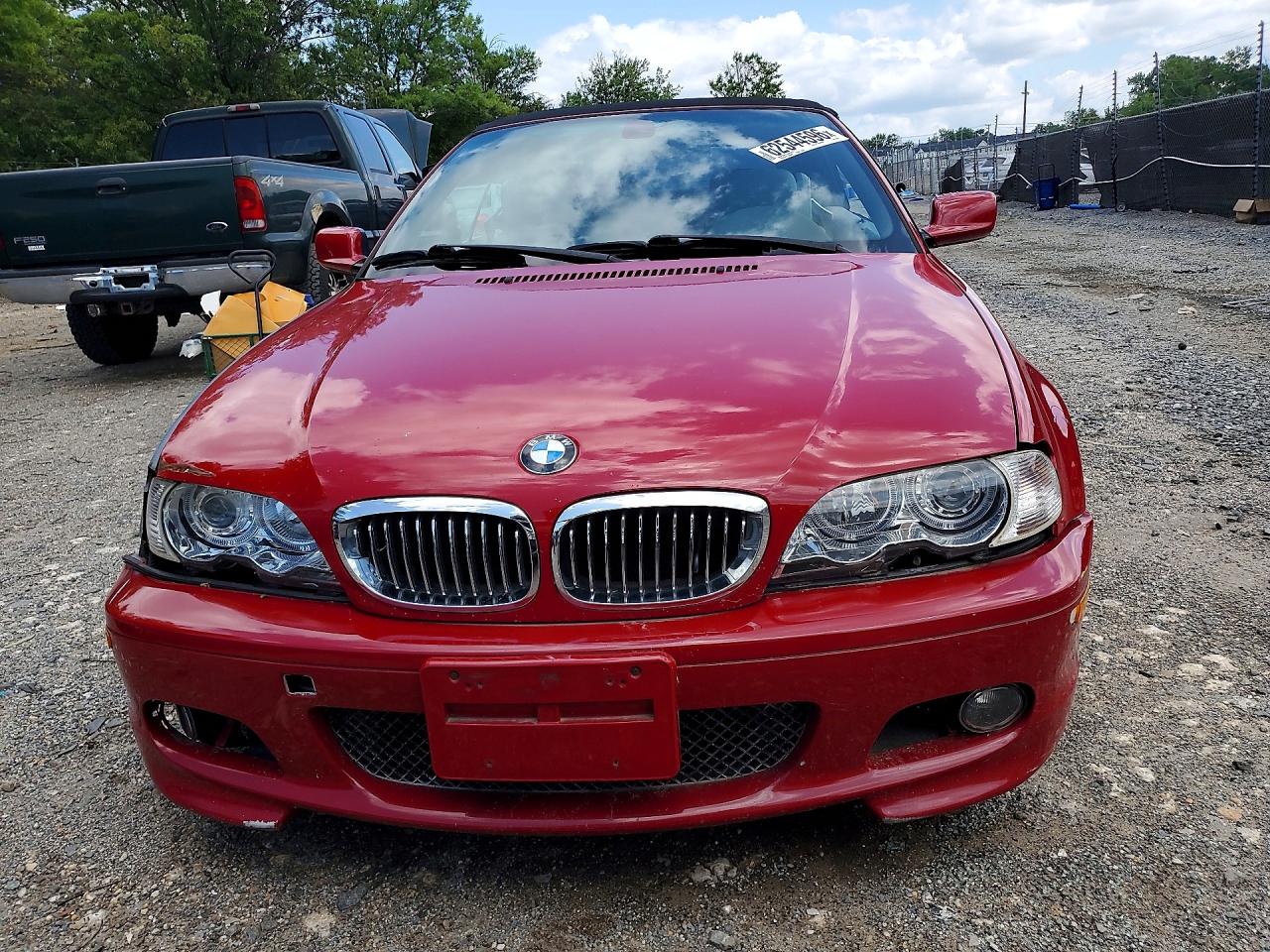 2005 Bmw 330 Ci Red vin: WBABW53475PL53396