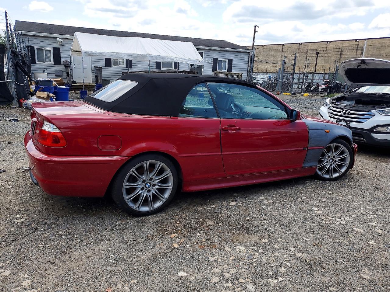 2005 Bmw 330 Ci Red vin: WBABW53475PL53396