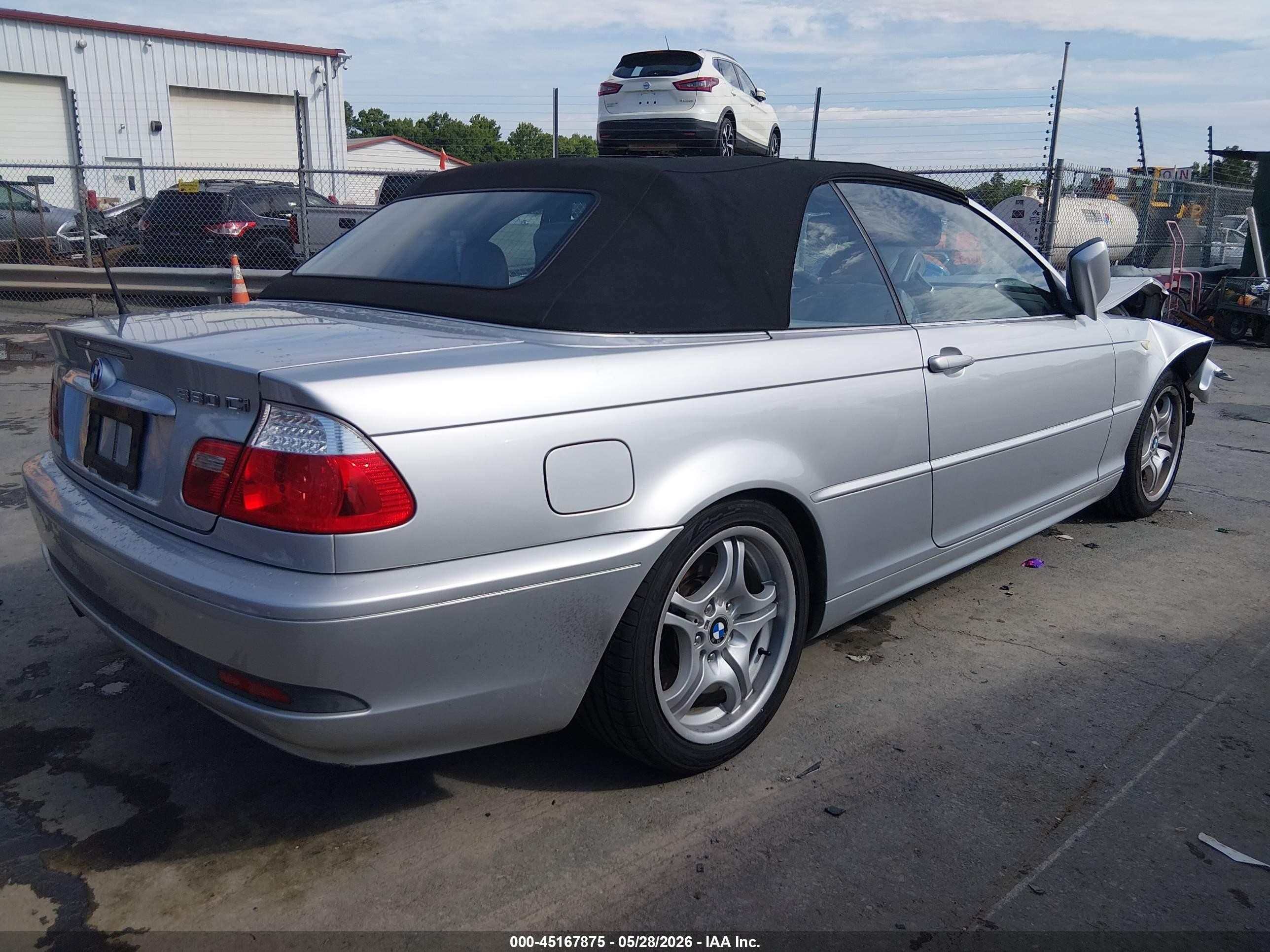 2004 Bmw 330ci   Silver vin: WBABW53484PL47752