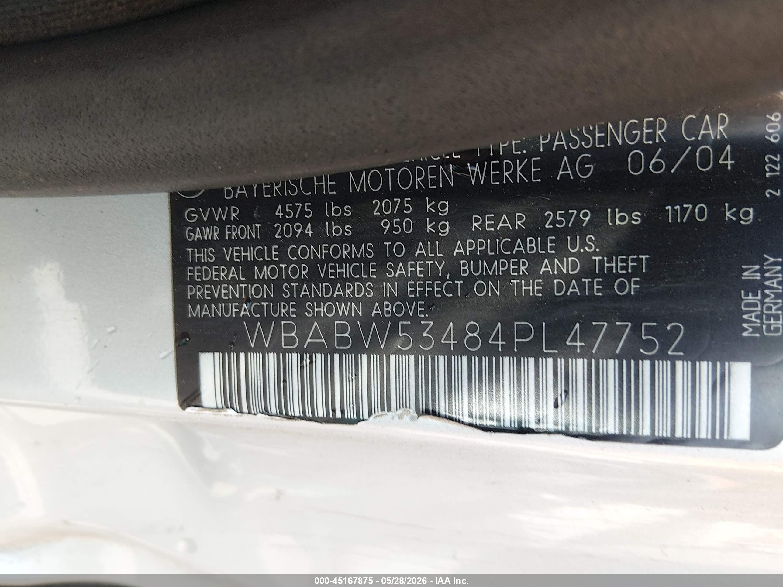2004 Bmw 330ci   Silver vin: WBABW53484PL47752