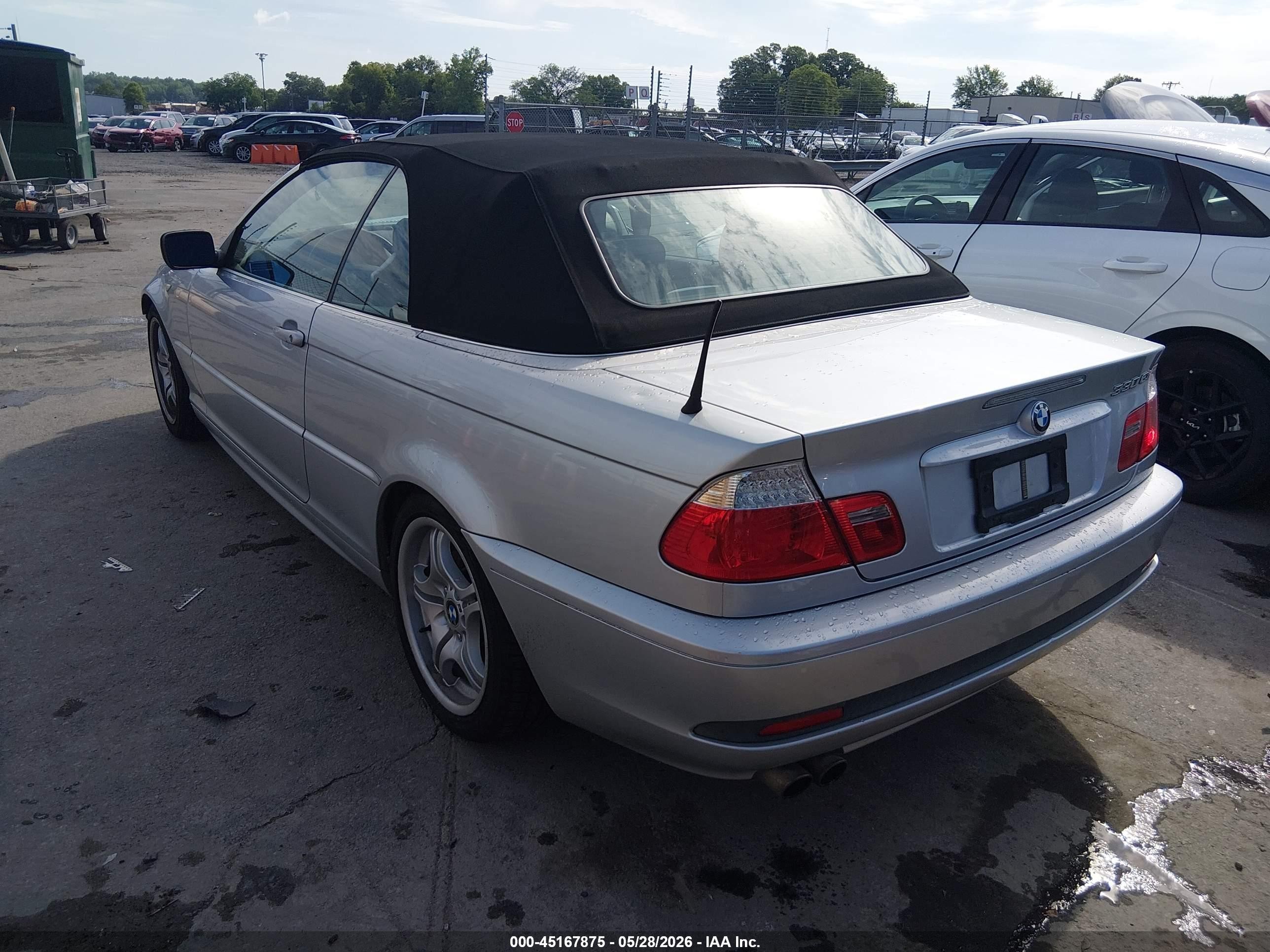 2004 Bmw 330ci   Silver vin: WBABW53484PL47752
