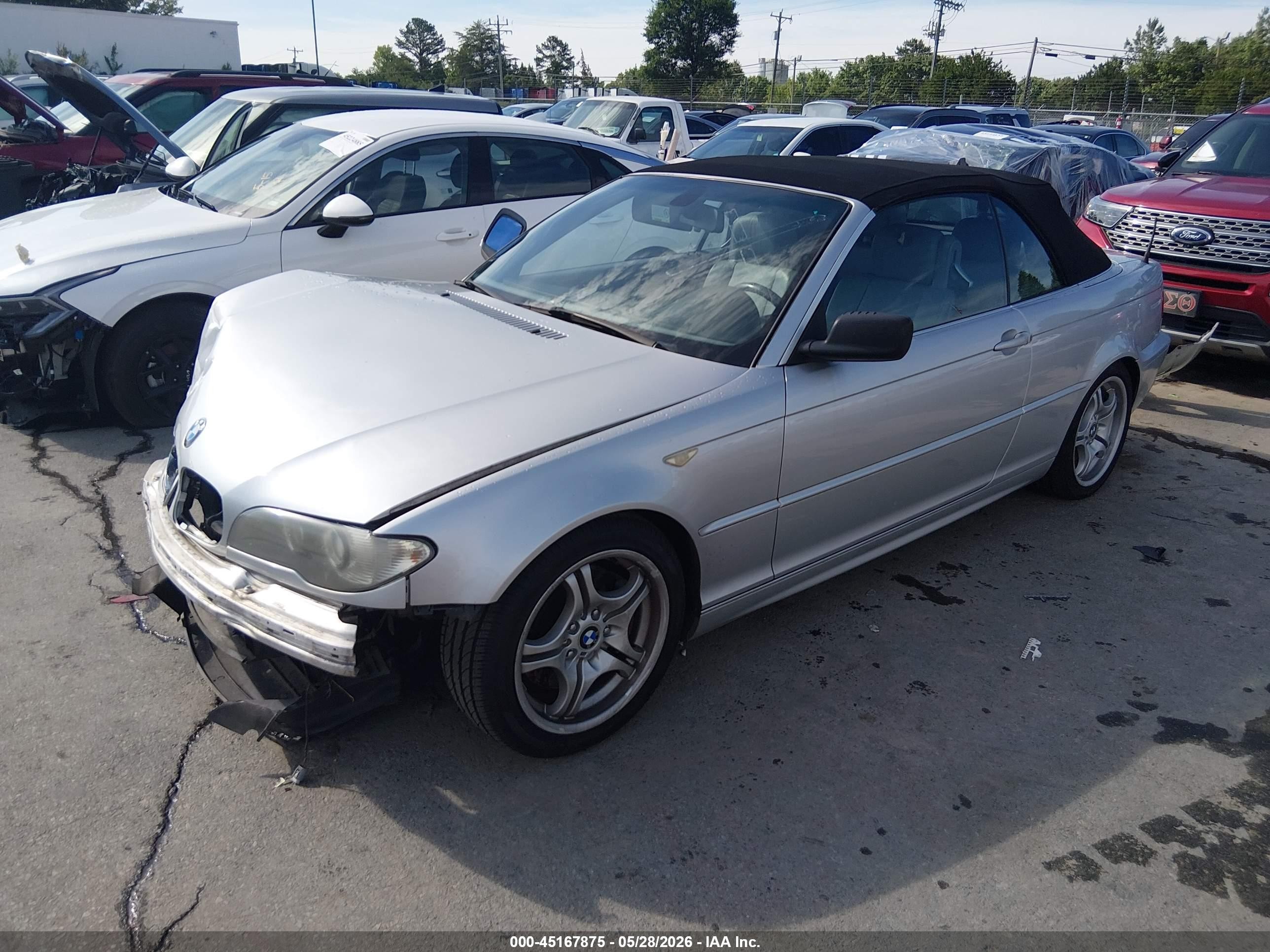 2004 Bmw 330ci   Silver vin: WBABW53484PL47752