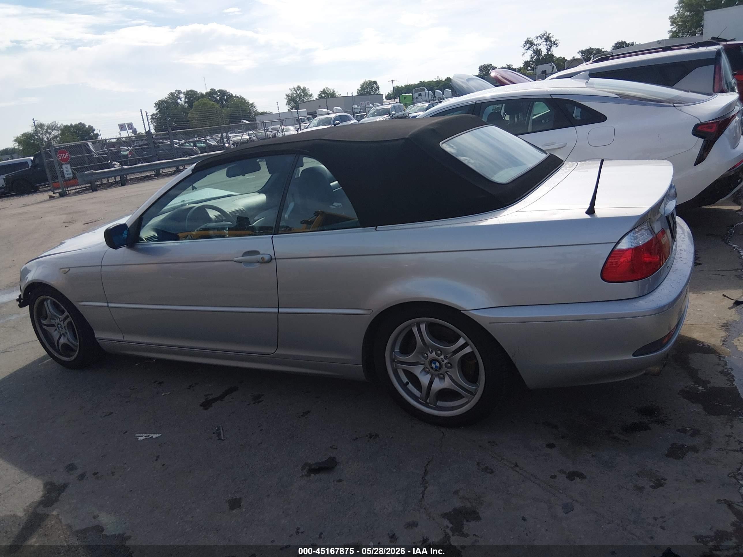 2004 Bmw 330ci   Silver vin: WBABW53484PL47752