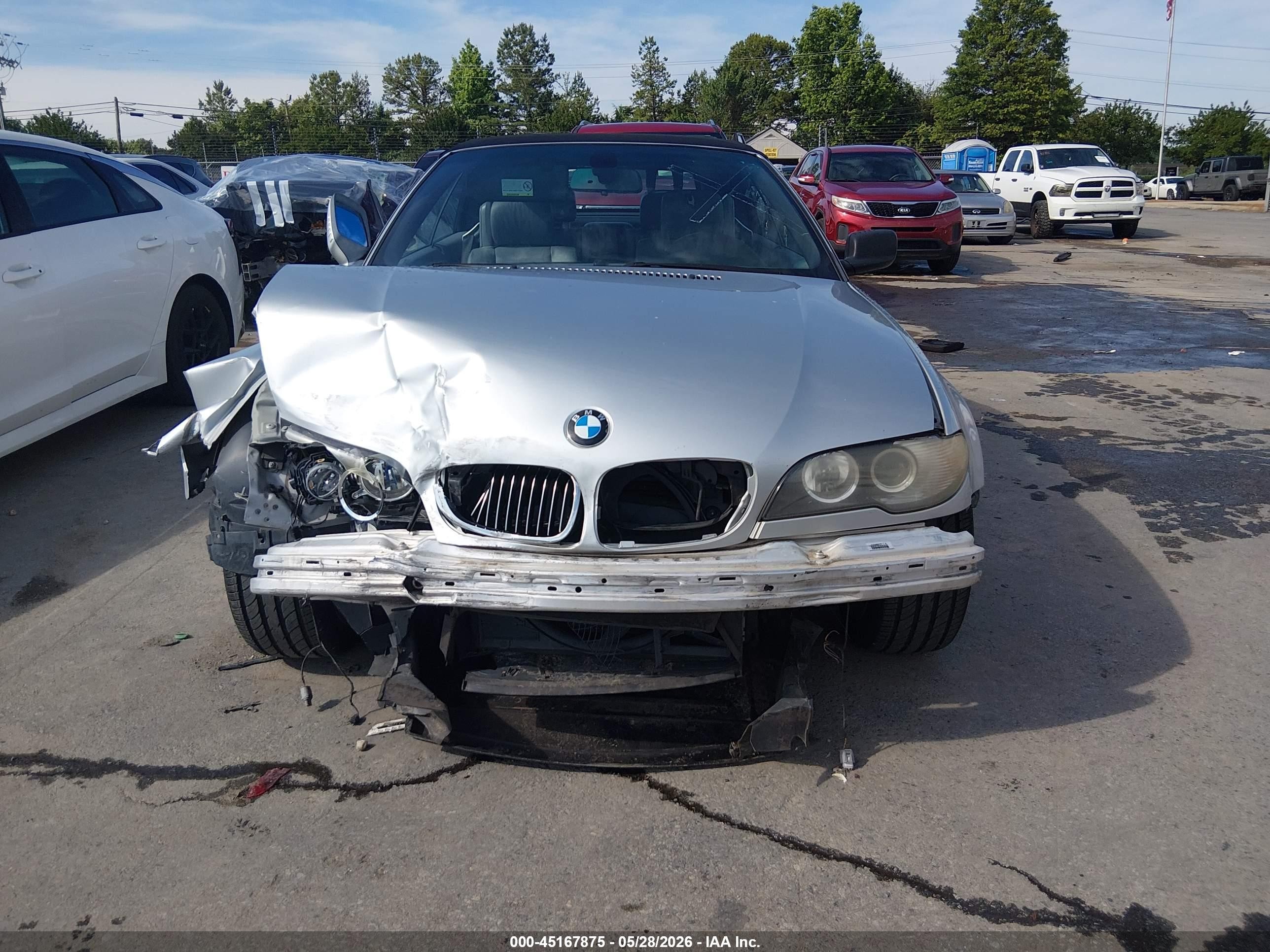 2004 Bmw 330ci   Silver vin: WBABW53484PL47752