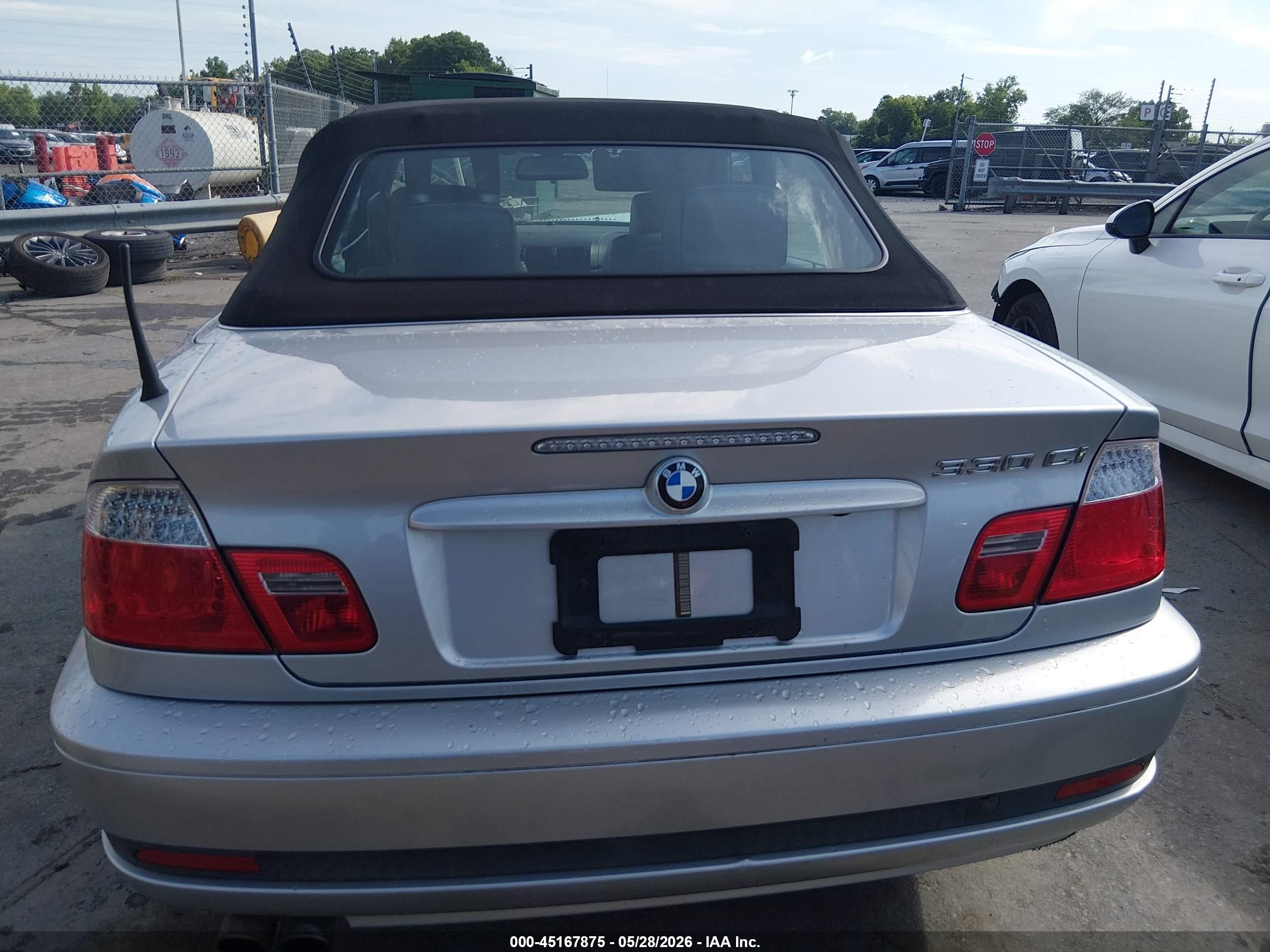 2004 Bmw 330ci   Silver vin: WBABW53484PL47752